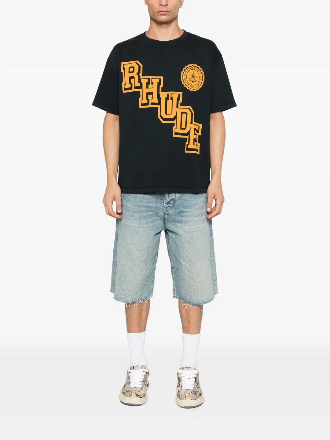 Rhude Collegiate Crest Tee - 2