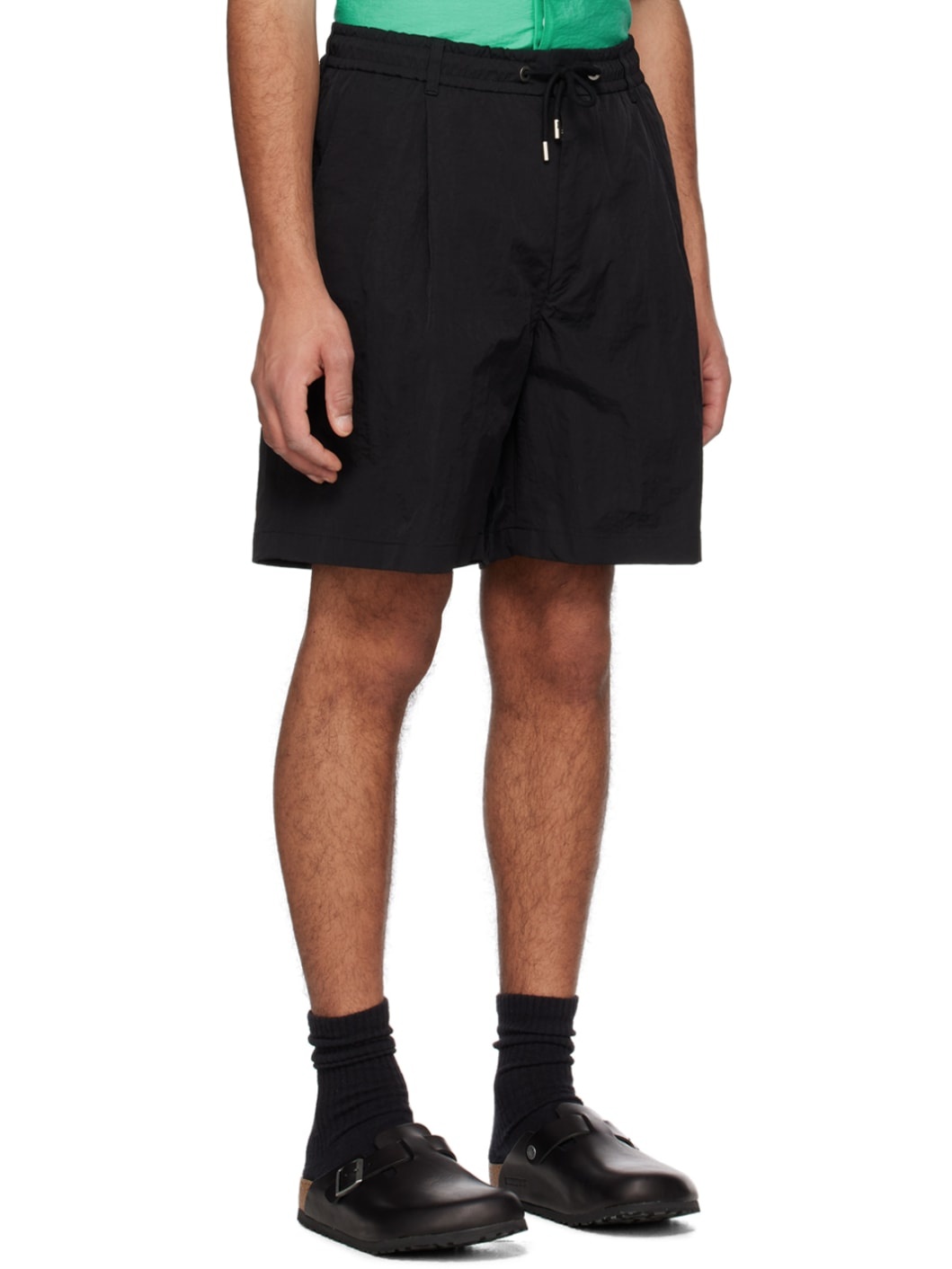 Black Drawstring Shorts - 2