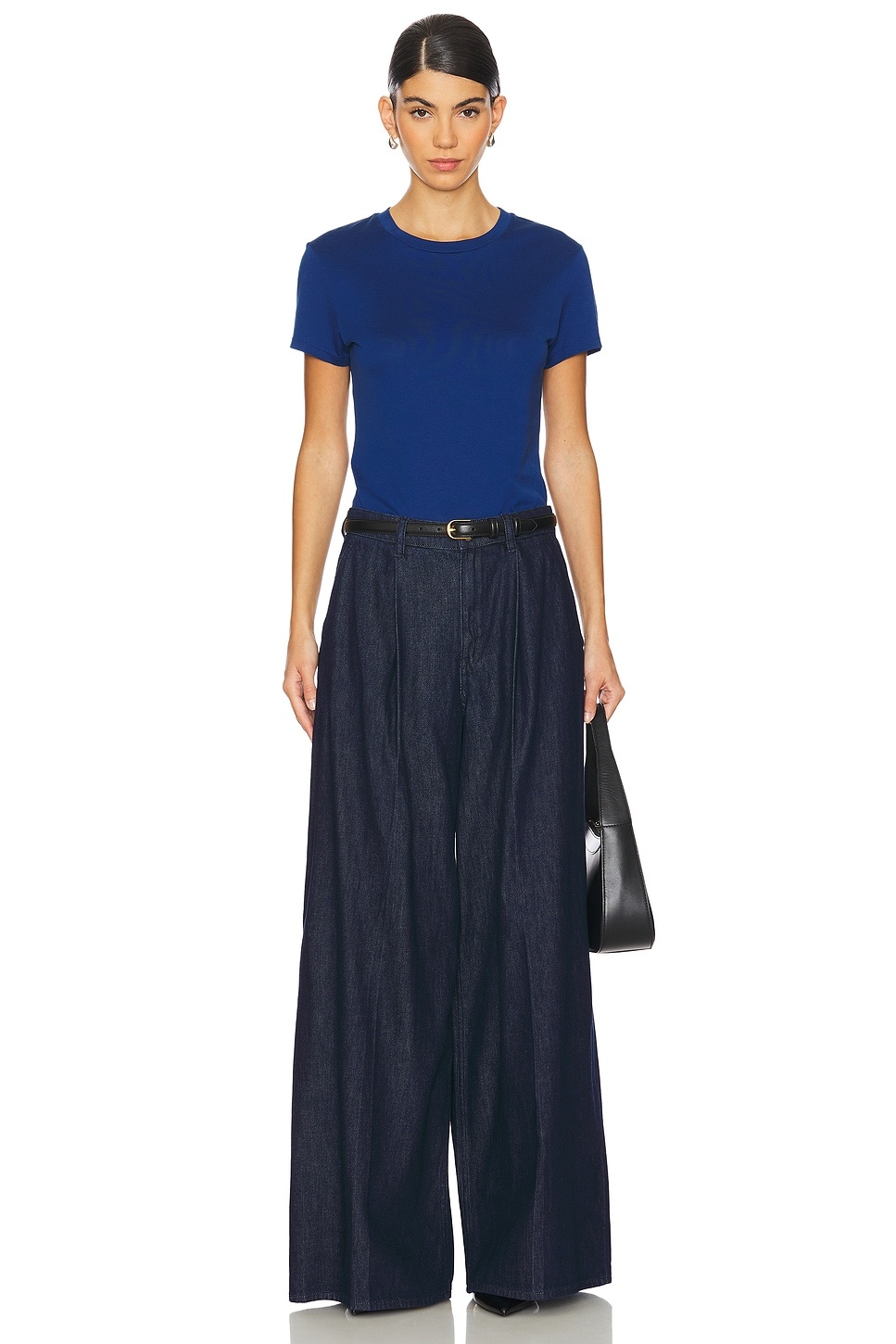 Pleated Wide Leg Pant - 5