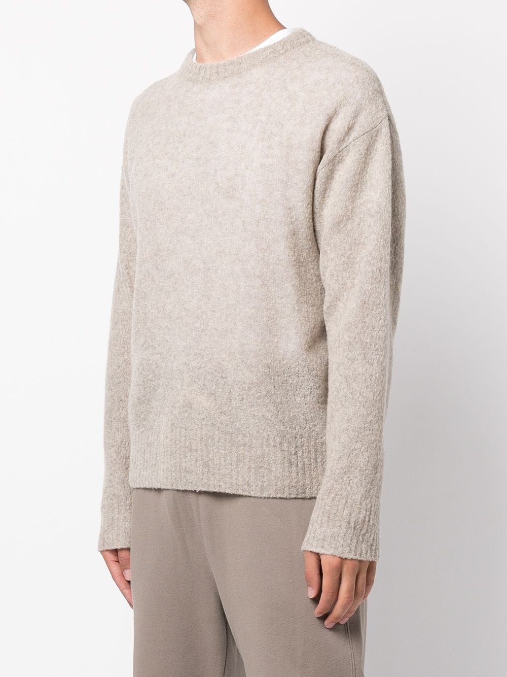 fine knit crewneck jumper - 3