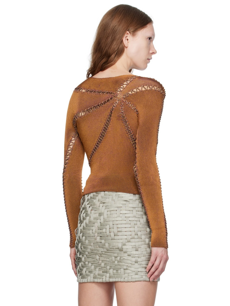 Orange Starfish Long Sleeve T-Shirt 3