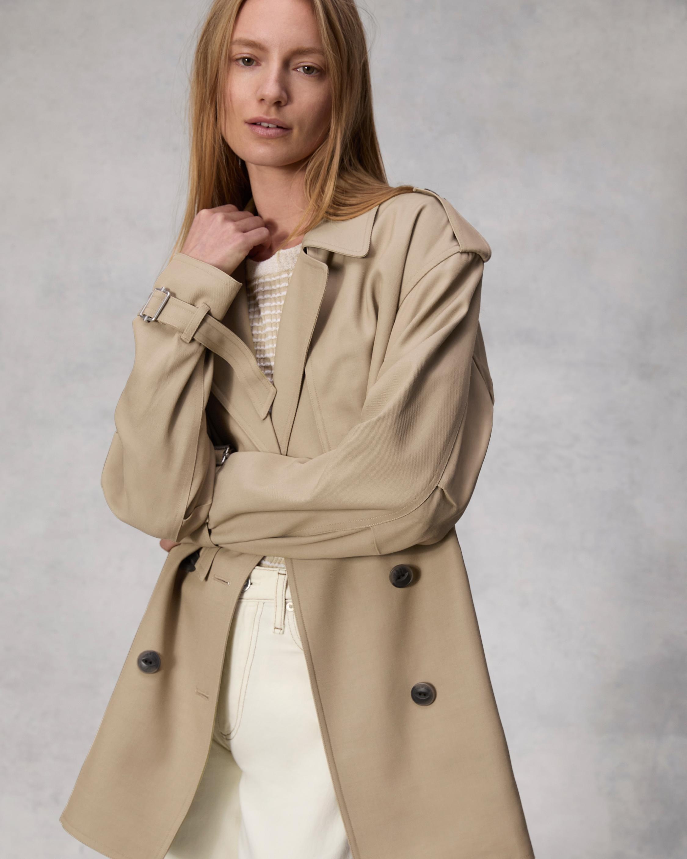 Beverly Cropped Viscose Trench
Relaxed Fit - 6