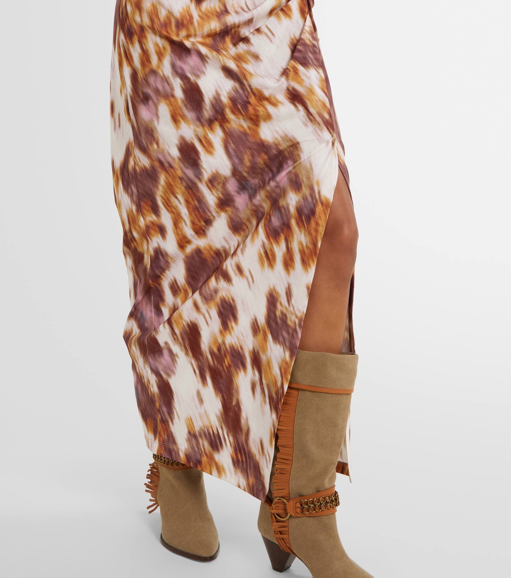 Nadela printed cotton jersey maxi dress - 5