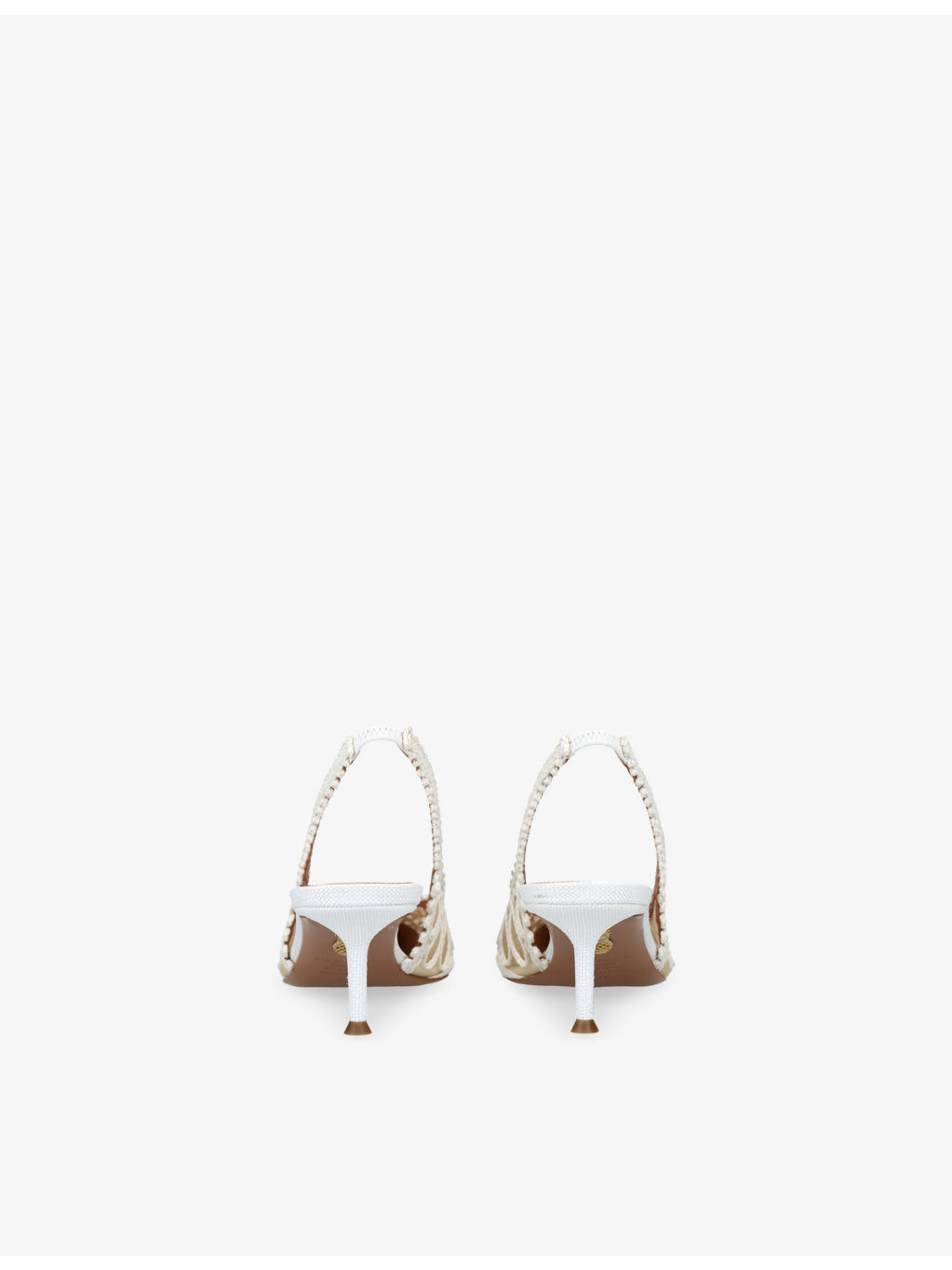 Kahlo 50 Raffia Slingback Courts - 4