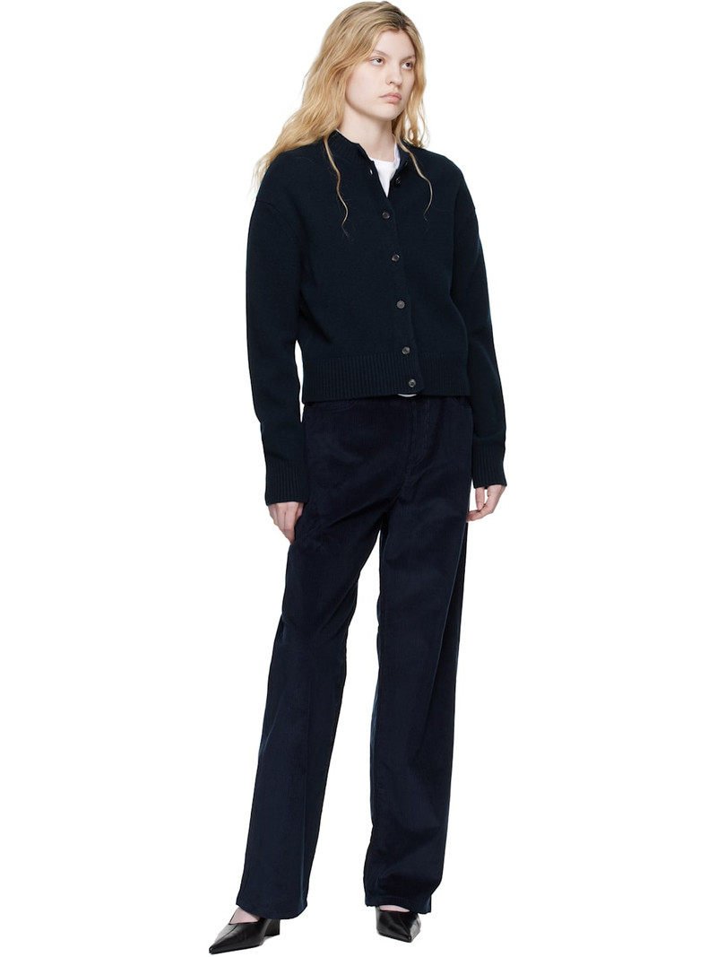 RÓHE Navy Short Boiled Cardigan outlook