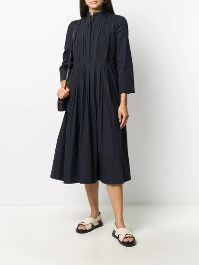 Jil Sander pleated front midi dress outlook