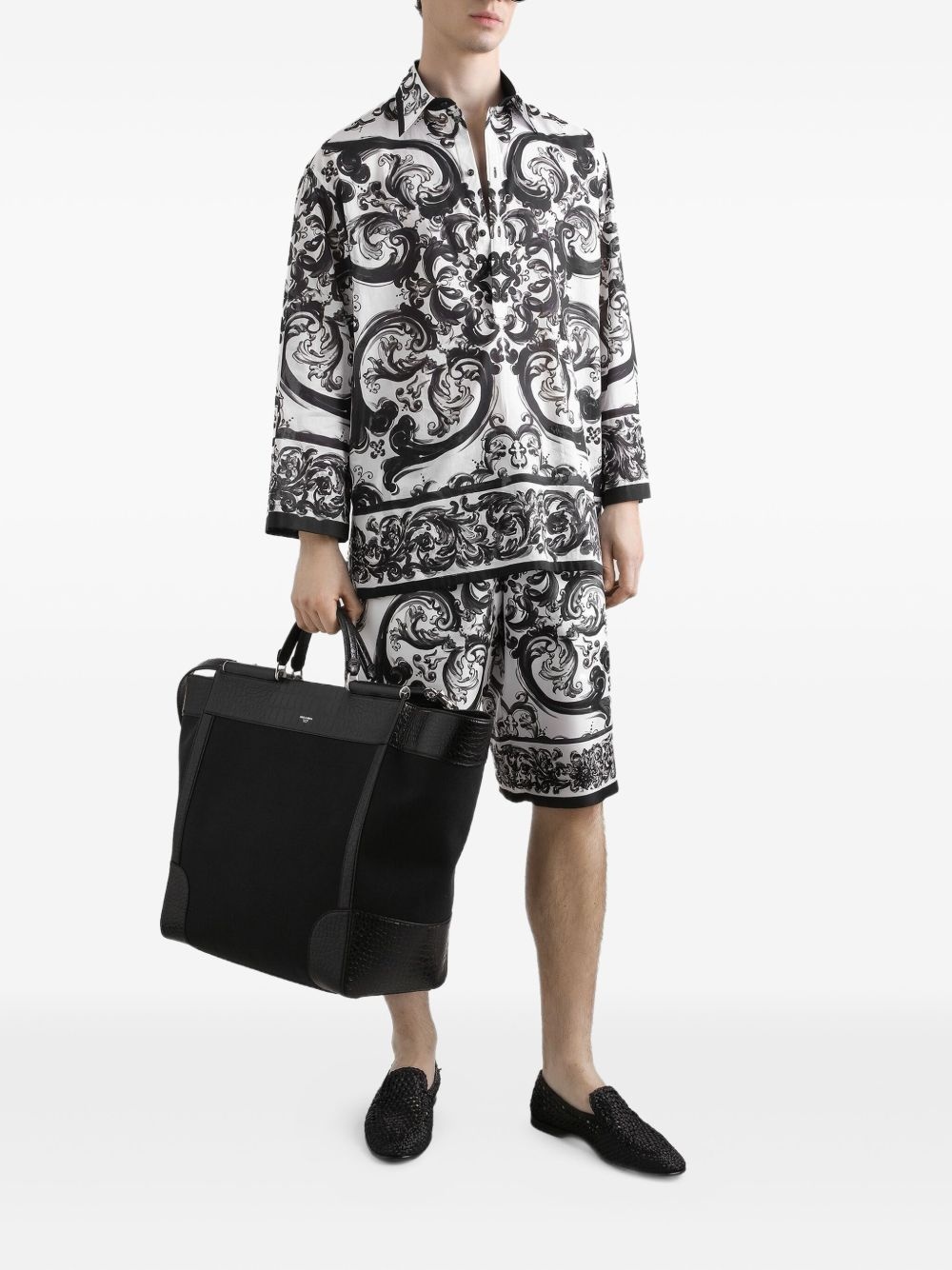 maiolica print bermuda shorts - 2
