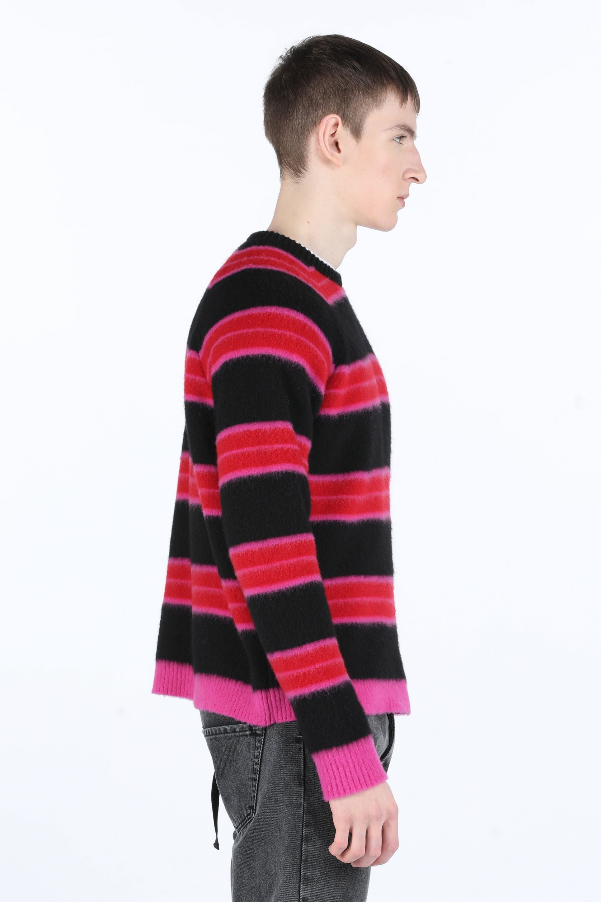 STRIPED MOHAIR SWEATER - 3