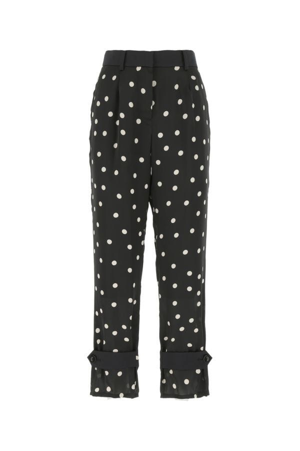 Embroidered polyester pant - 1