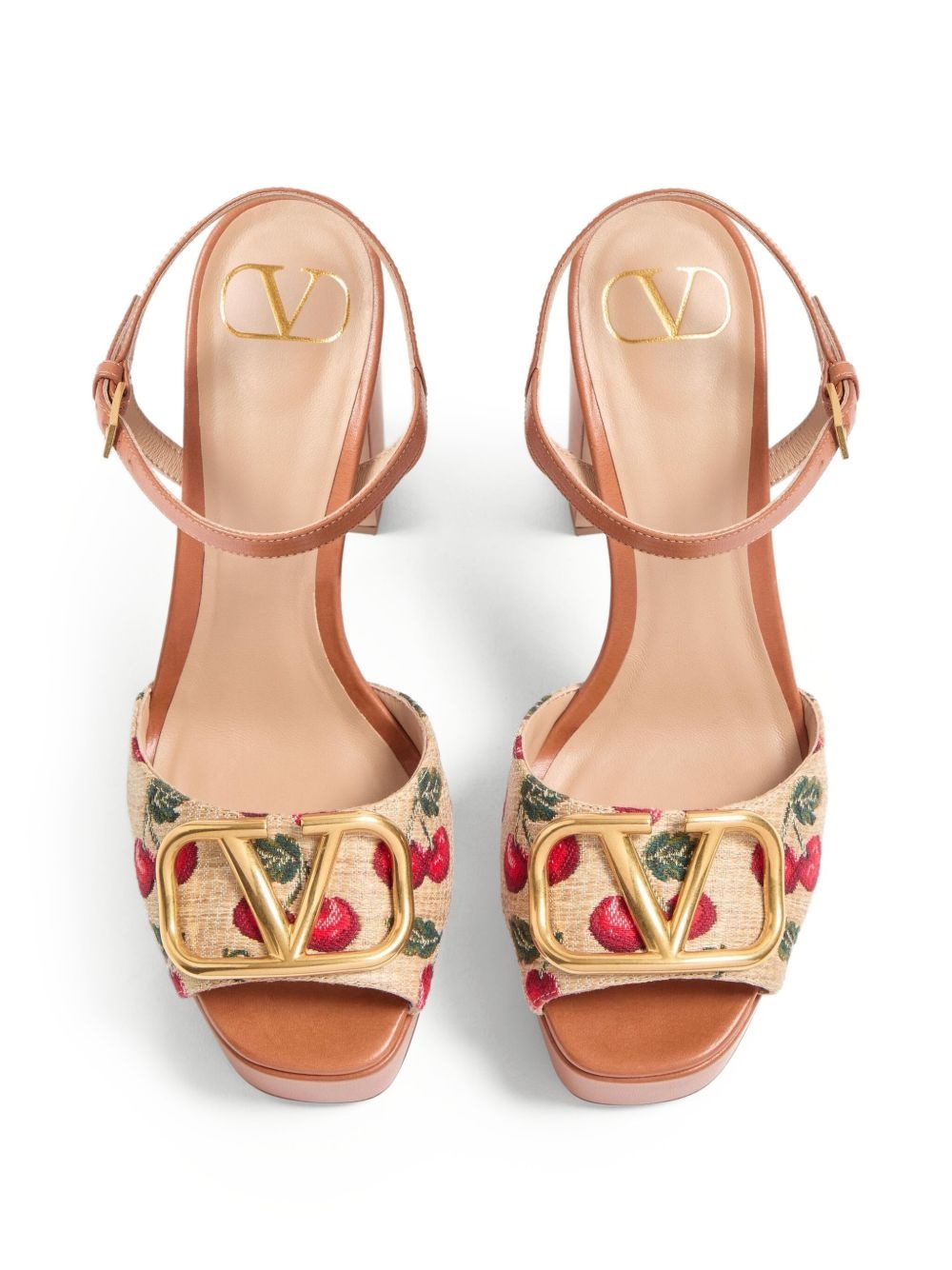 115mm VLogo Signature Cherryfic sandals - 4