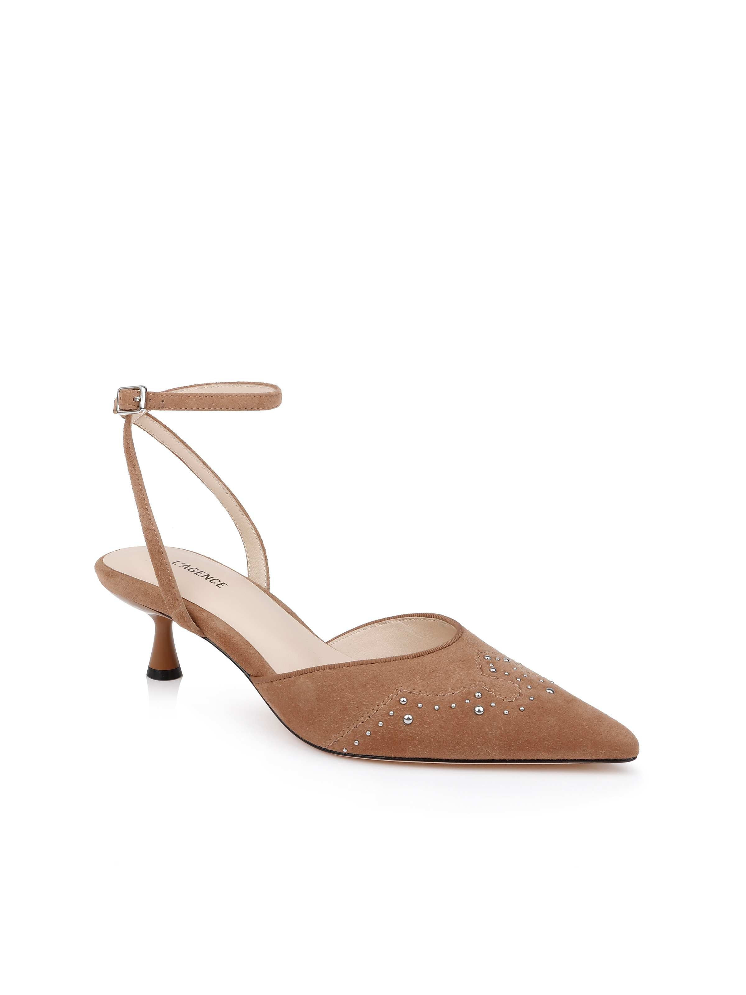Liana Suede Kitten-Heel Mule - 2