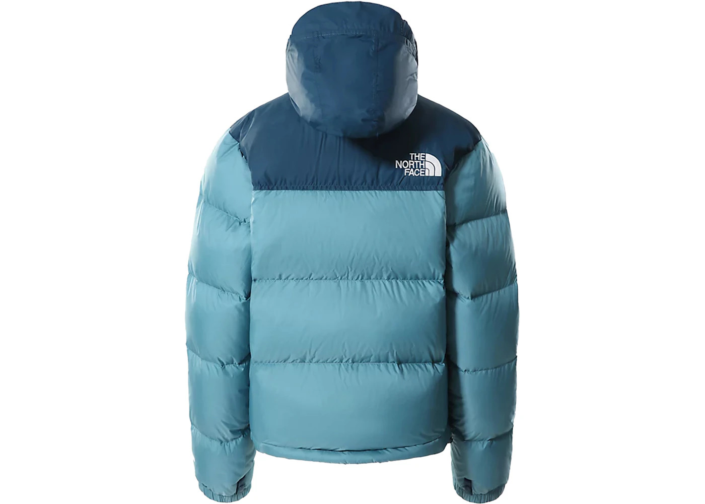 The North Face Womens 1996 Retro Nuptse 700 Fill Packable Jacket Storm Blue-Monterey Blue - 2