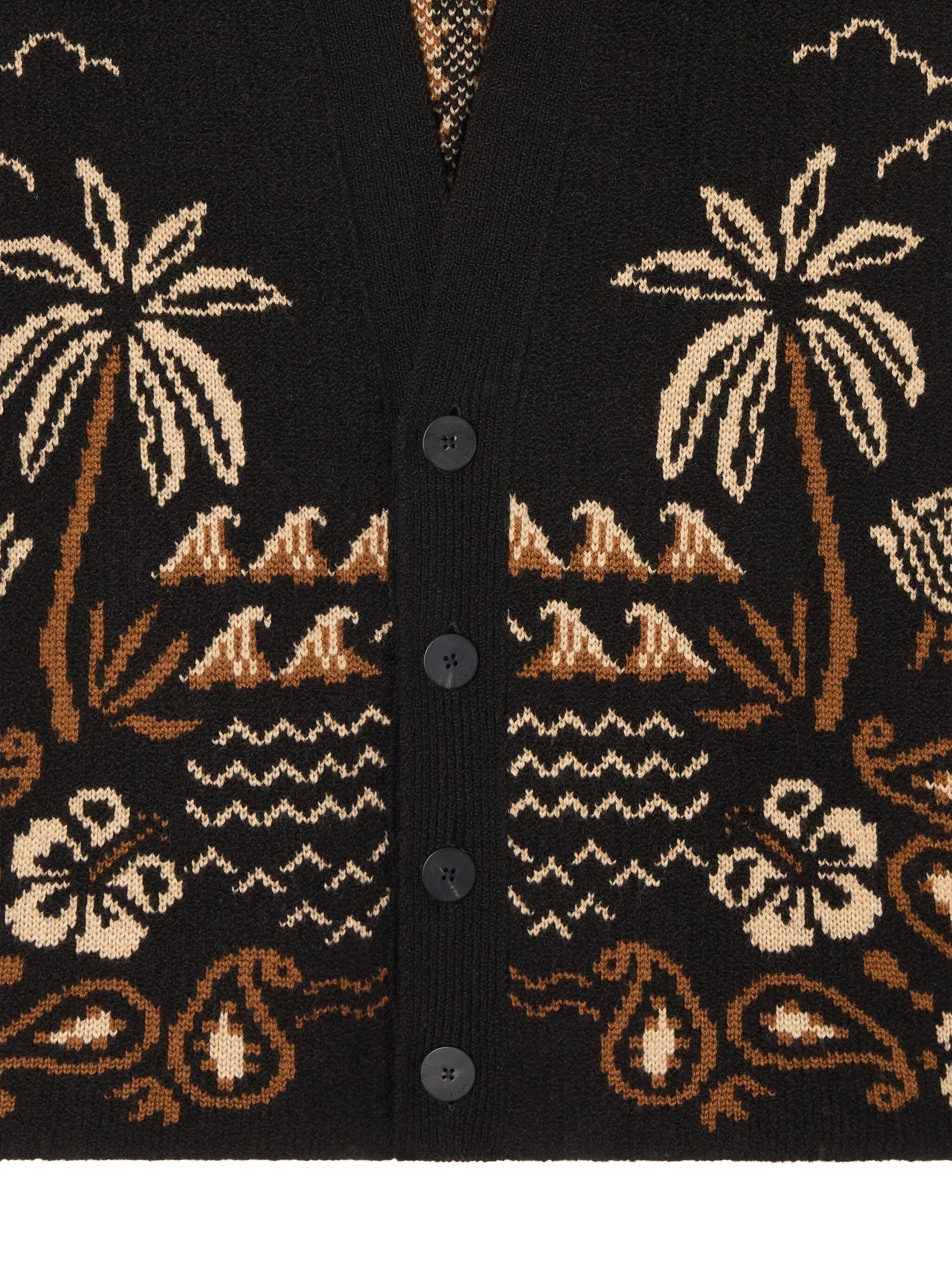 Alanui Glimpse Of Eden Palm-tree Paisley Cardigan - 3