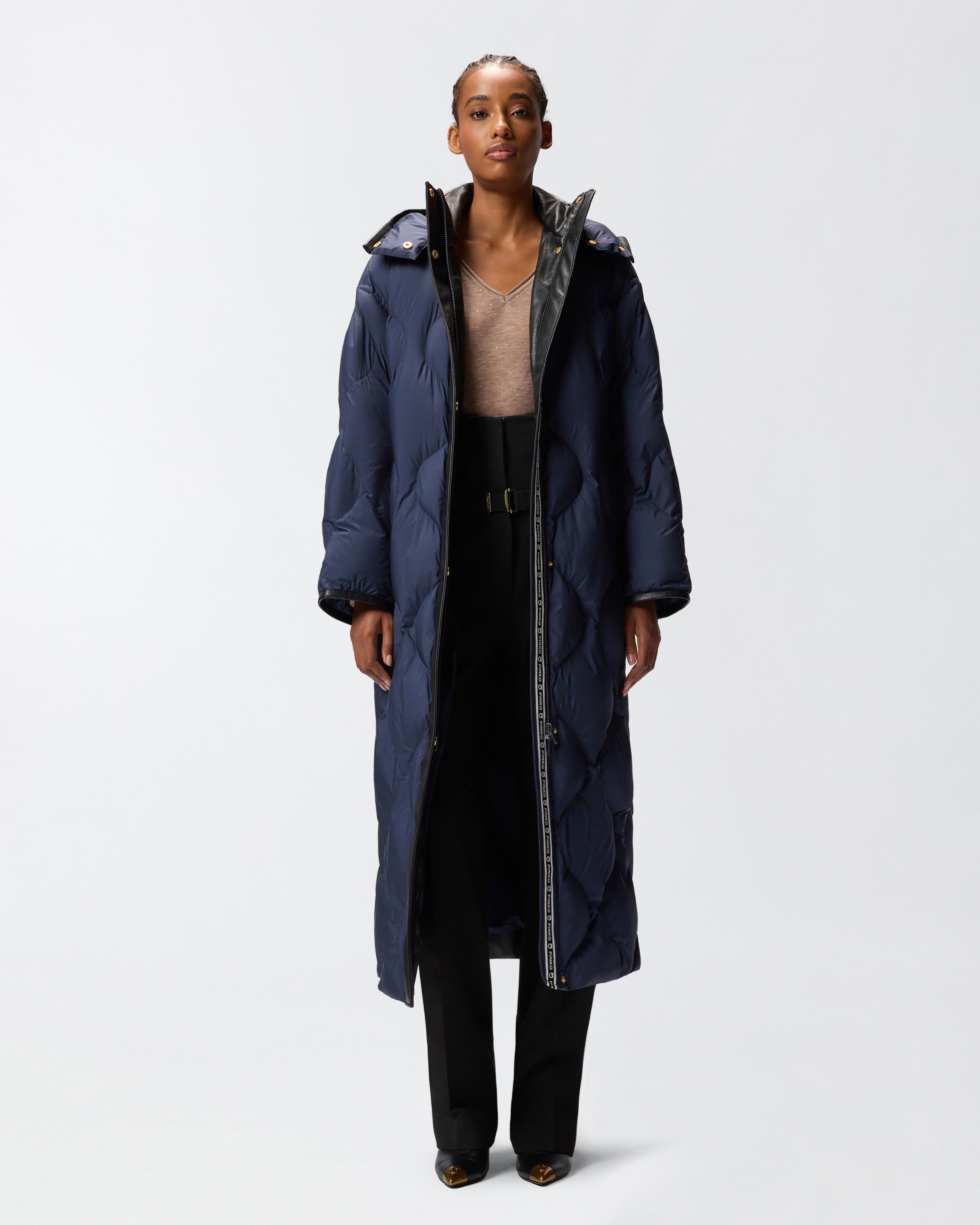 LONG QUILTED COAT - 3