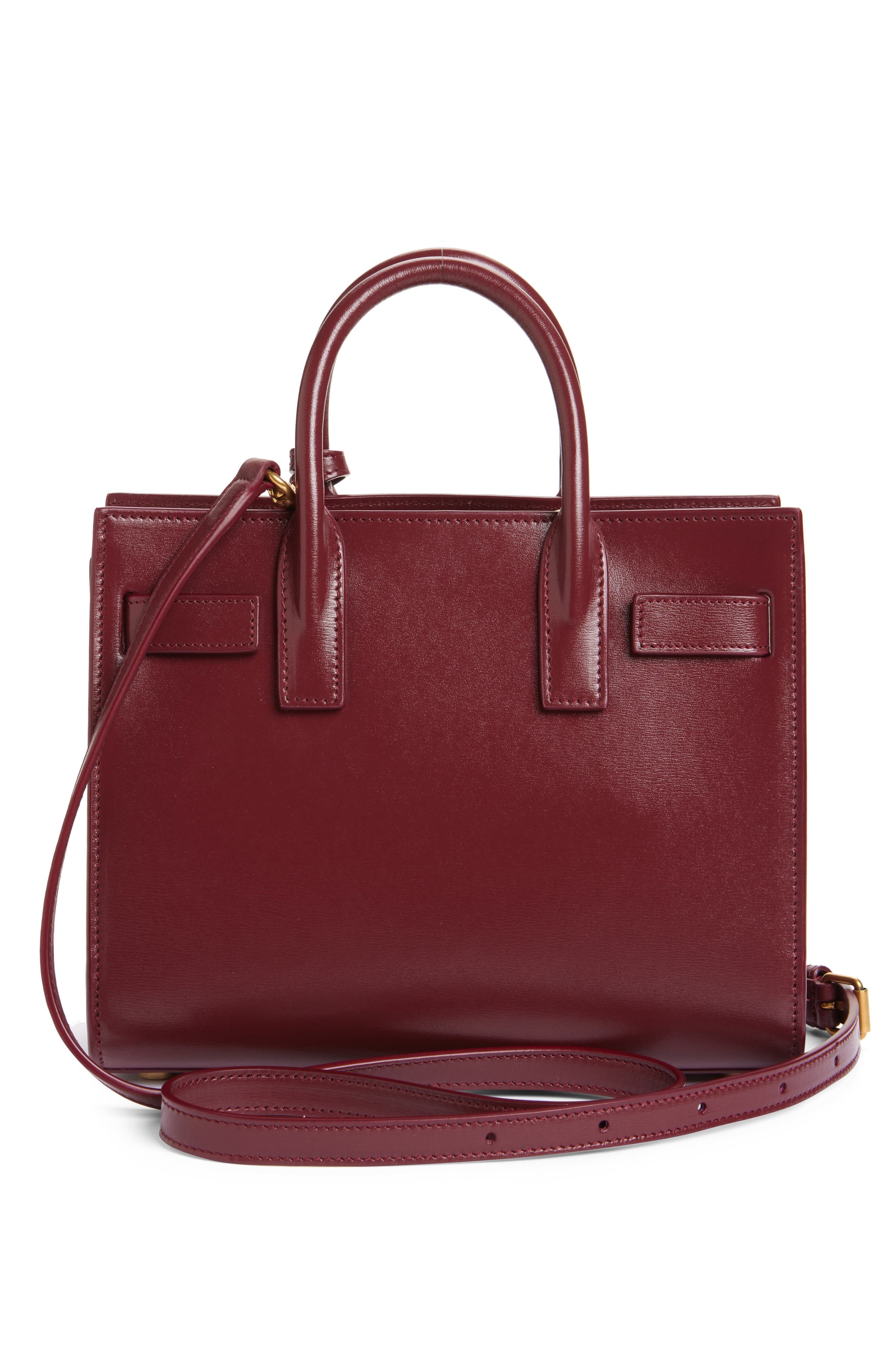Saint Laurent Nano Sac de Jour Leather Tote in New Dark Bordeaux at Nordstrom - 2