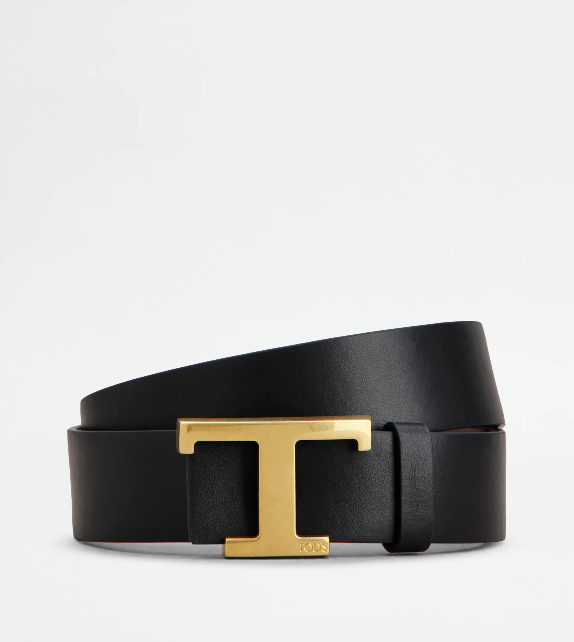 T TIMELESS REVERSIBLE BELT IN LEATHER - BROWN, BLACK - 2