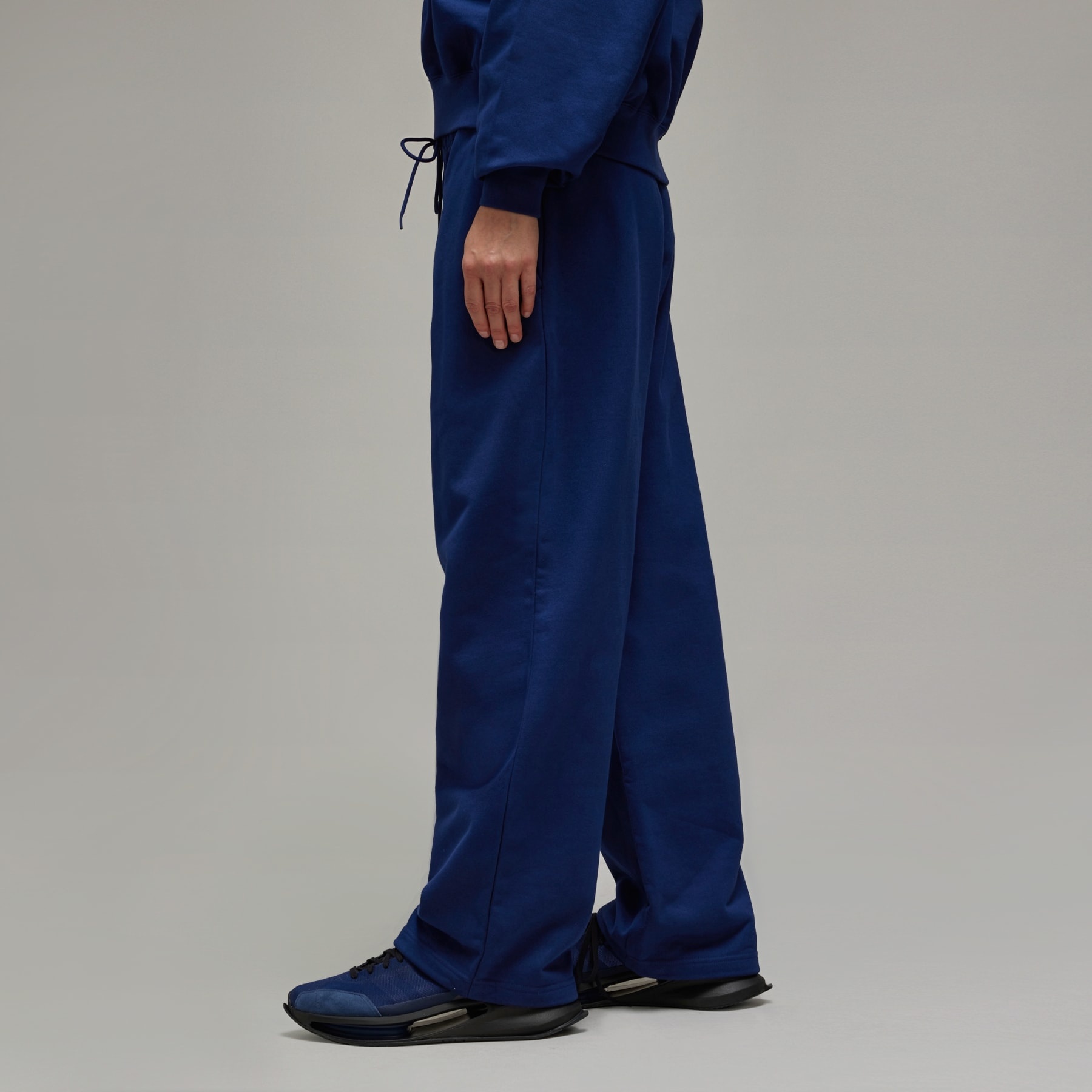 Y-3 French Terry Wide Leg Pants - 4
