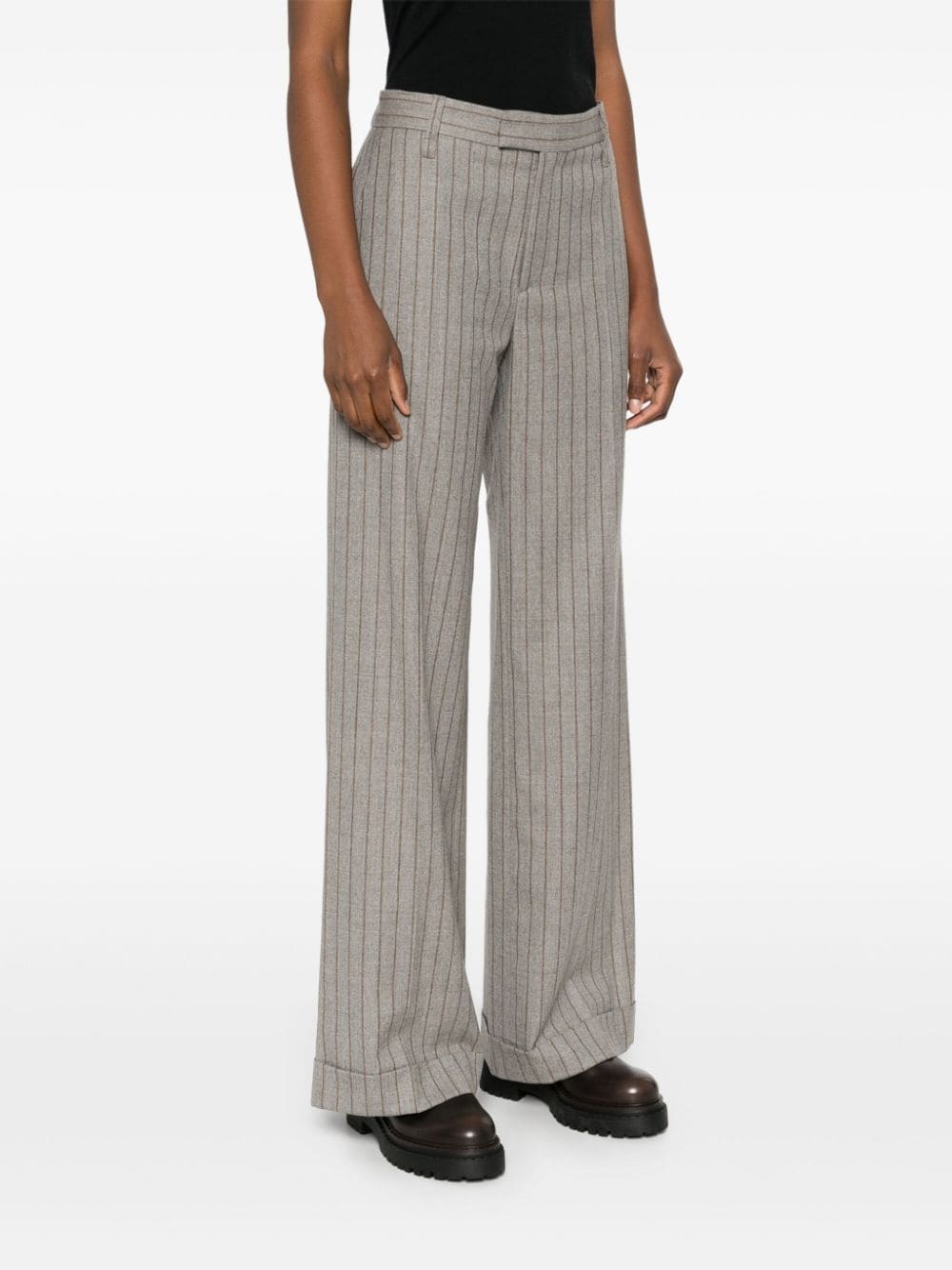 striped palazzo pants - 3