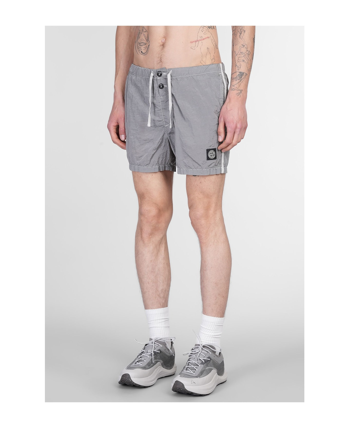 Beachwear In Grey Polyamide - 4