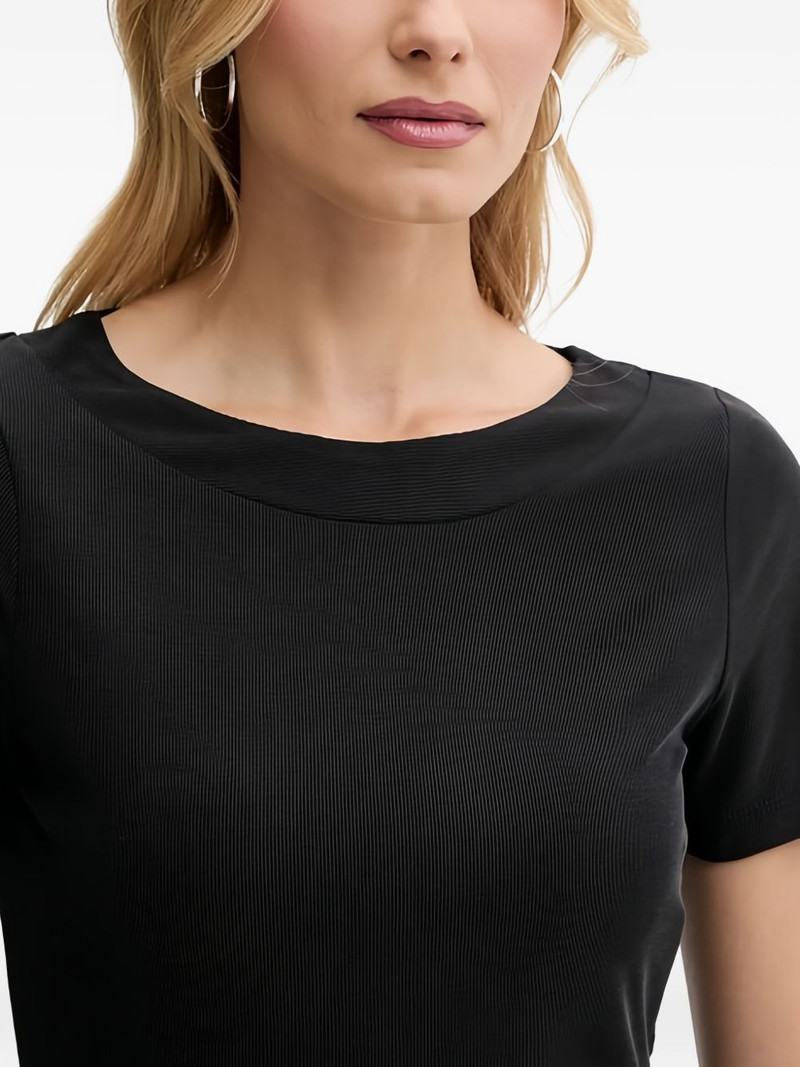 ribbed short-sleeve T-shirt 4