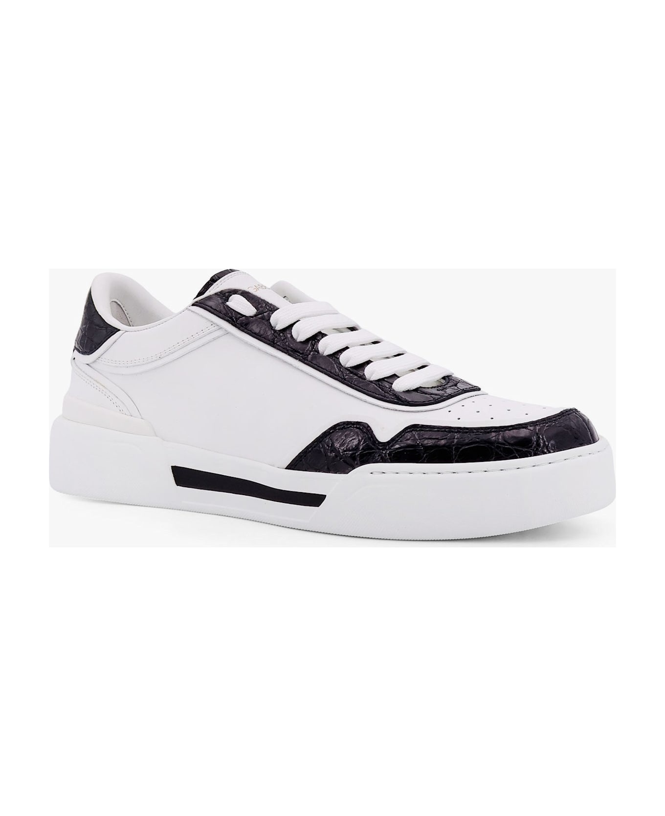 New Roma Leather Sneakers With Crocodile Details - 2