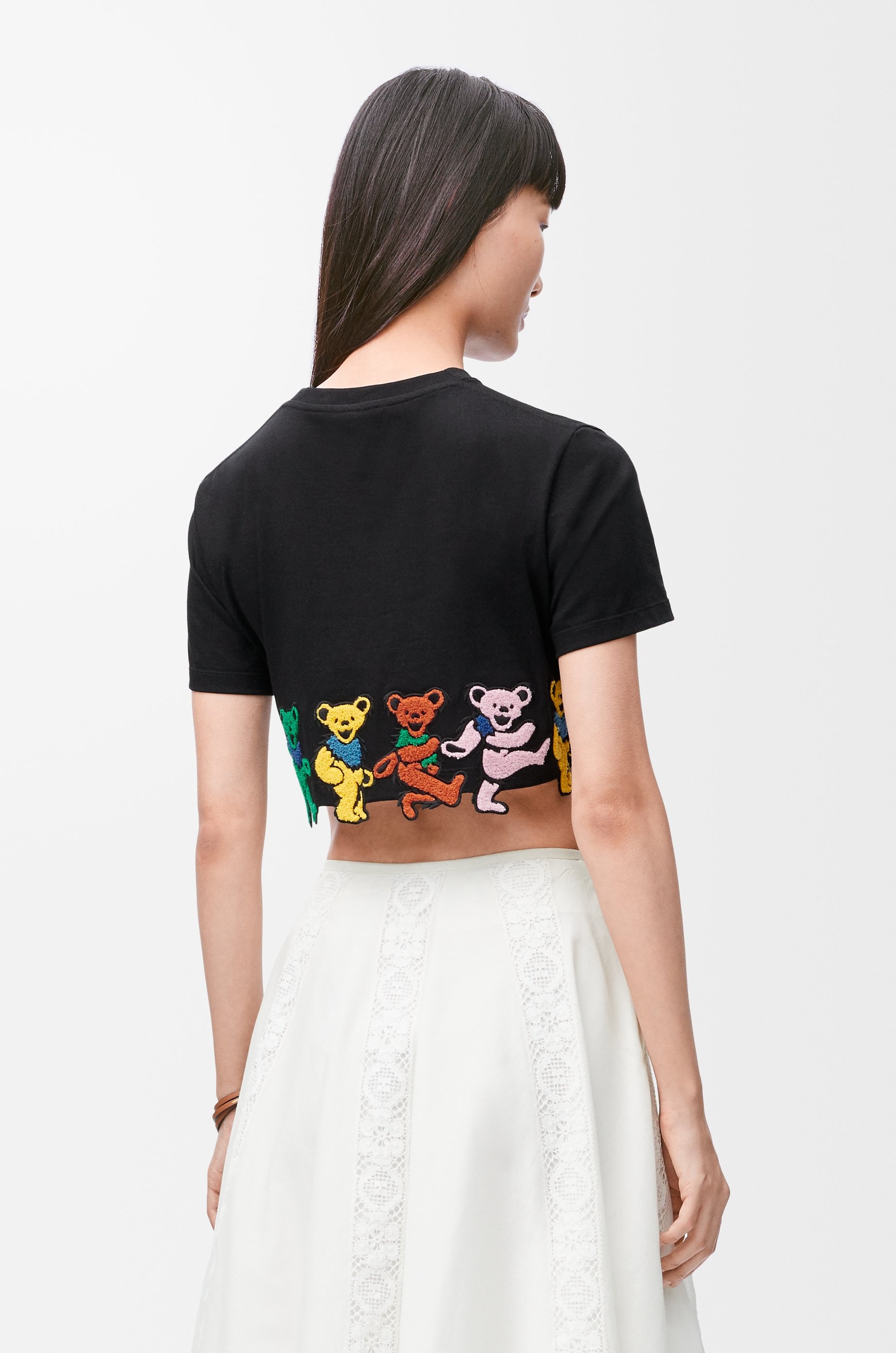 Cropped T-shirt in cotton - 4