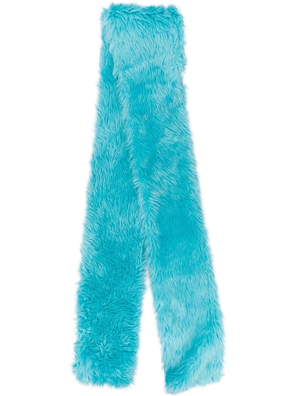 furry long scarf - 1