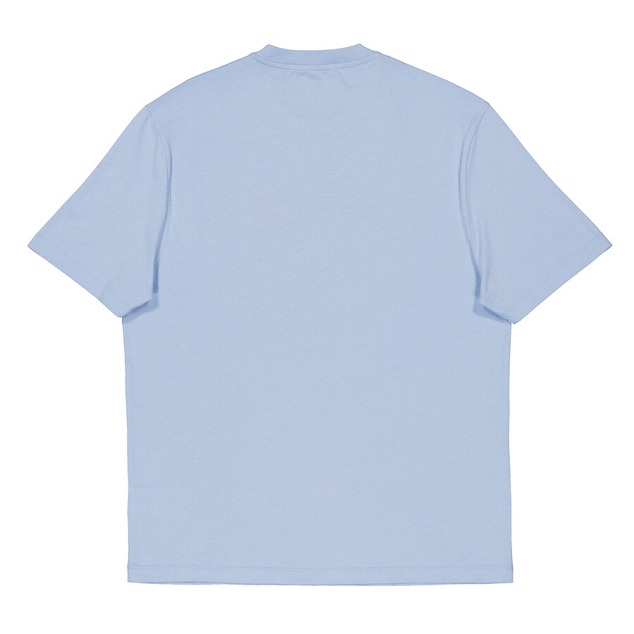 Versace University Coral Embroidered Cotton T-Shirt - 6