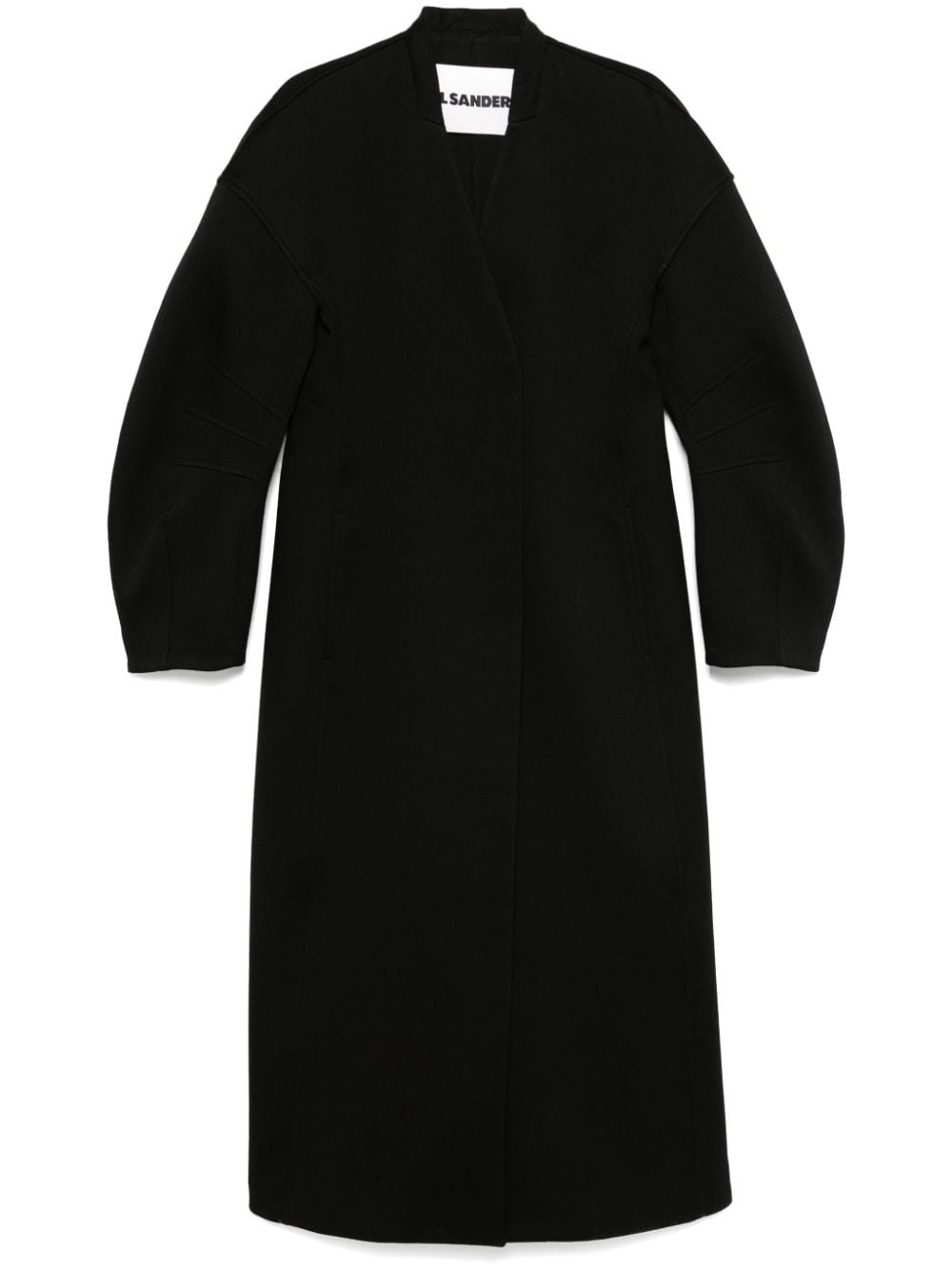 sculpted-sleeve coat - 1