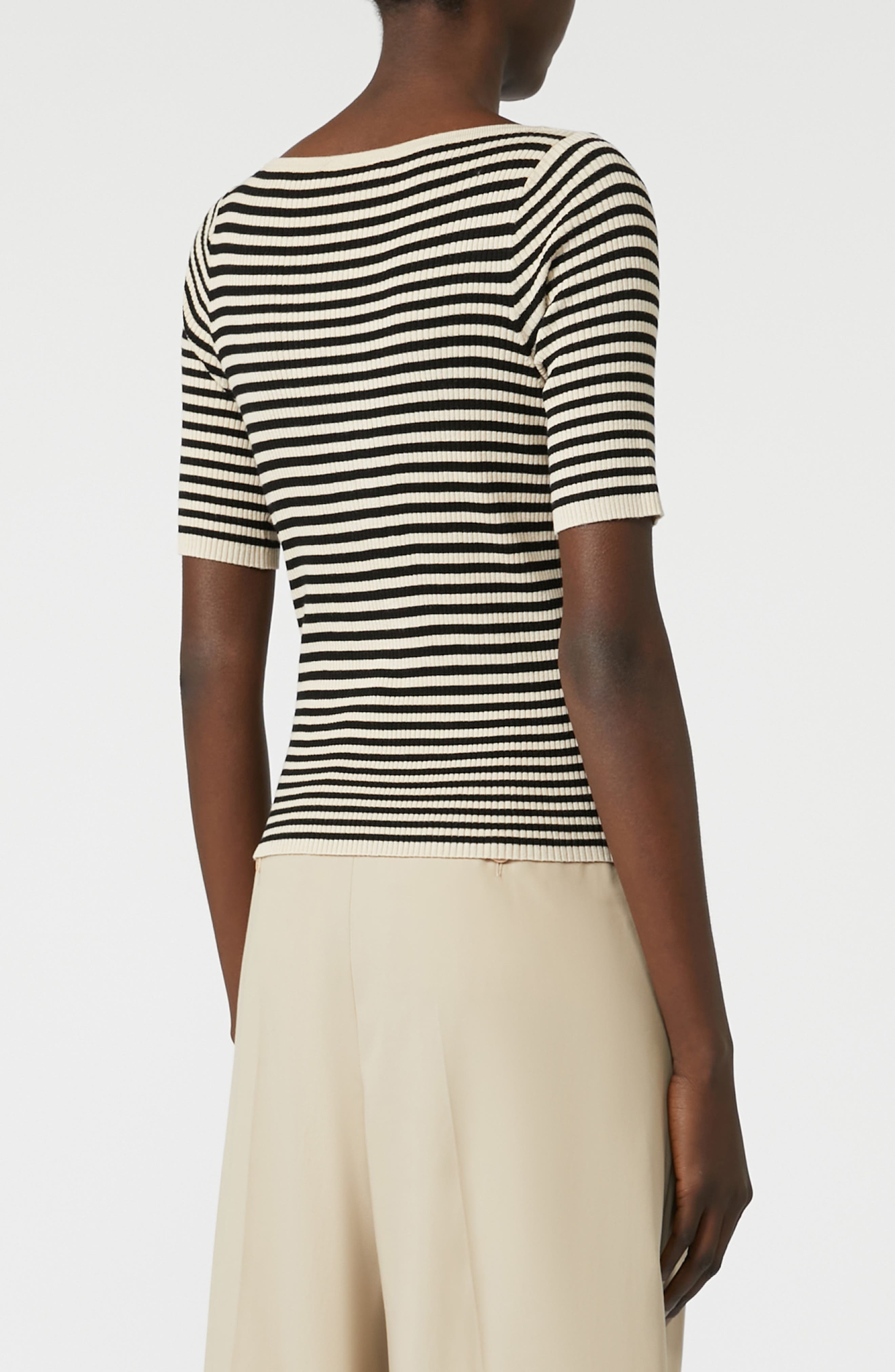 Weekend Max Mara Waser Stripe Rib Sweater in Beige at Nordstrom - 2