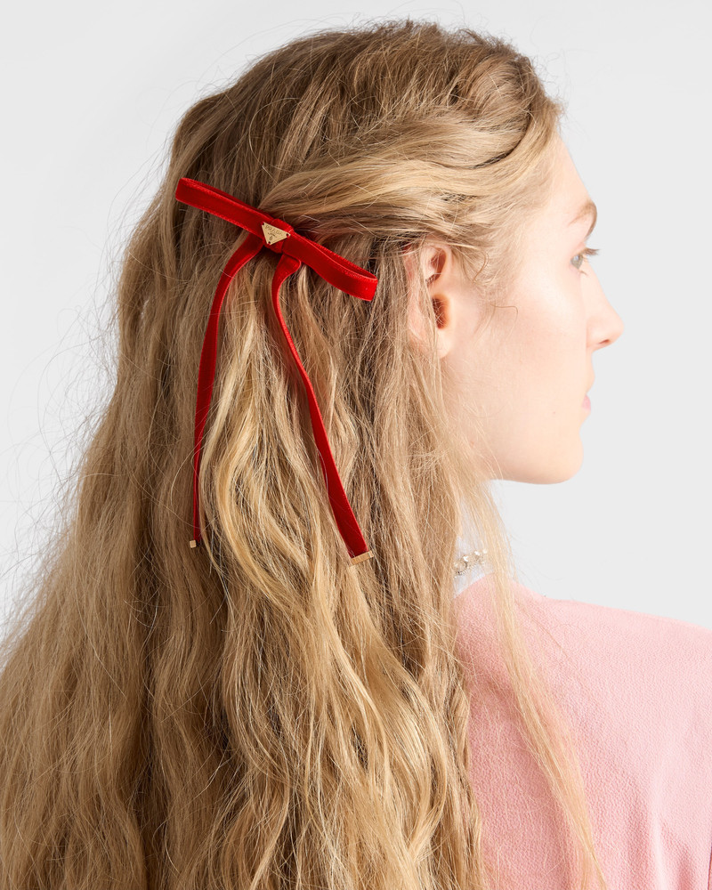 Prada Velvet hair clip outlook