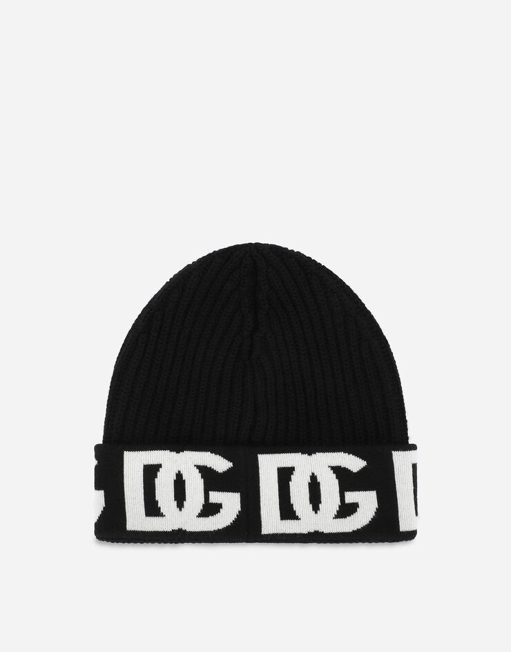 Cashmere hat with jacquard DG logo - 2