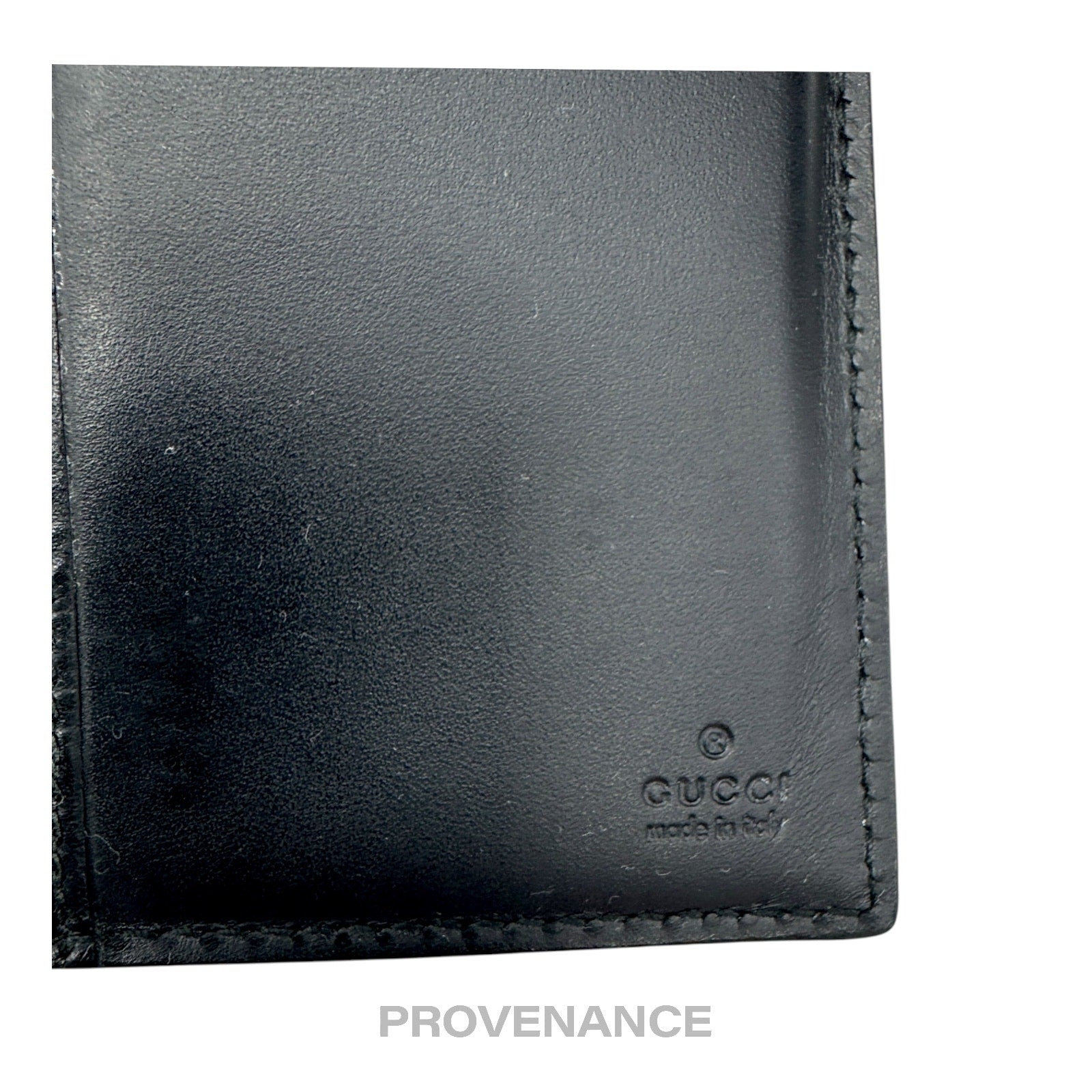 Gucci Long Wallet - Black Guccissima Leather - 9
