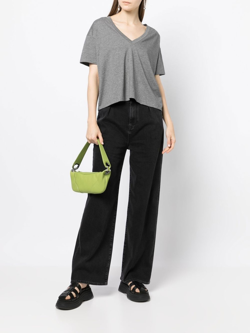Loulou de Saison V-neck Pima cotton T-shirt outlook