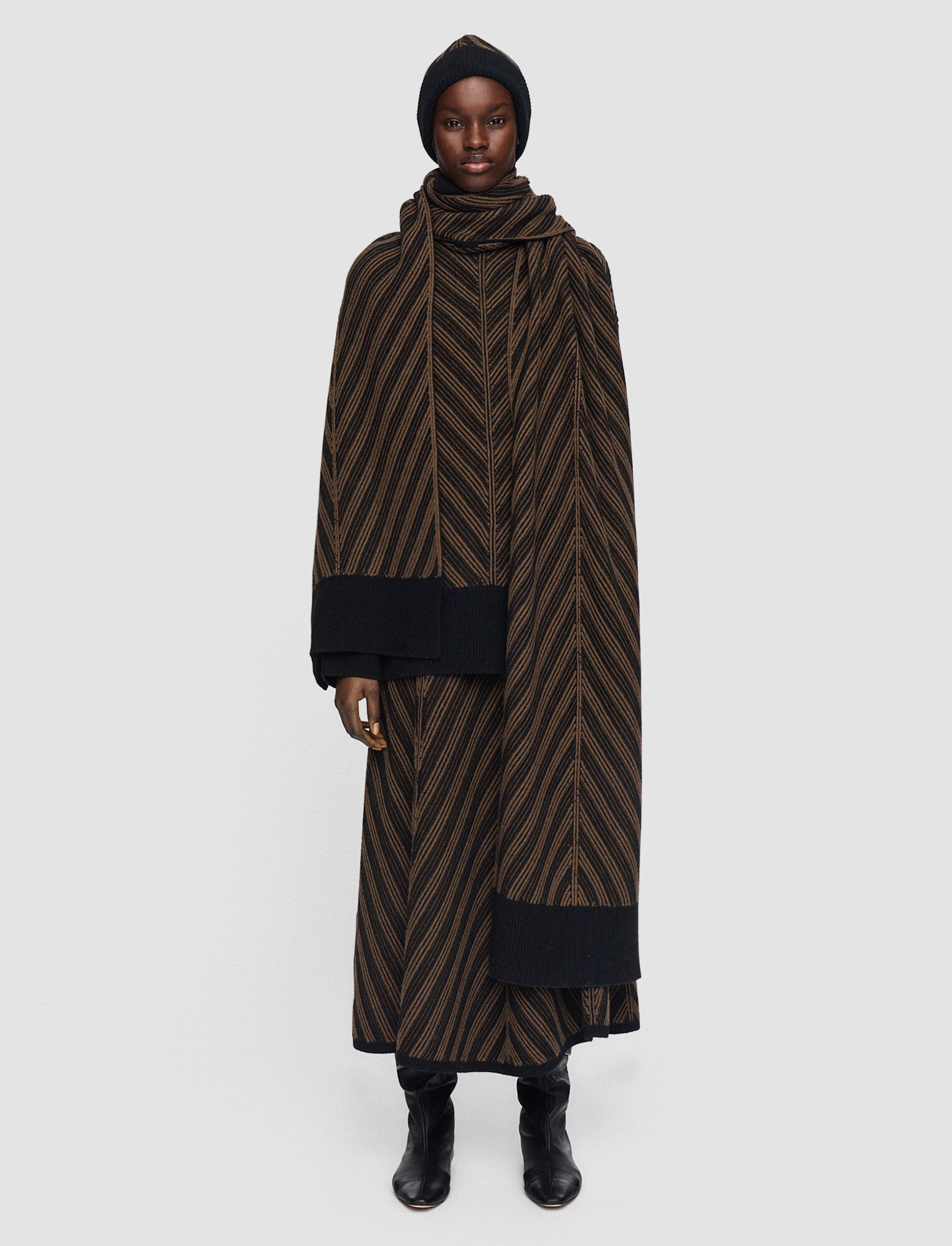 Chevron Ribbed Scarf - 2