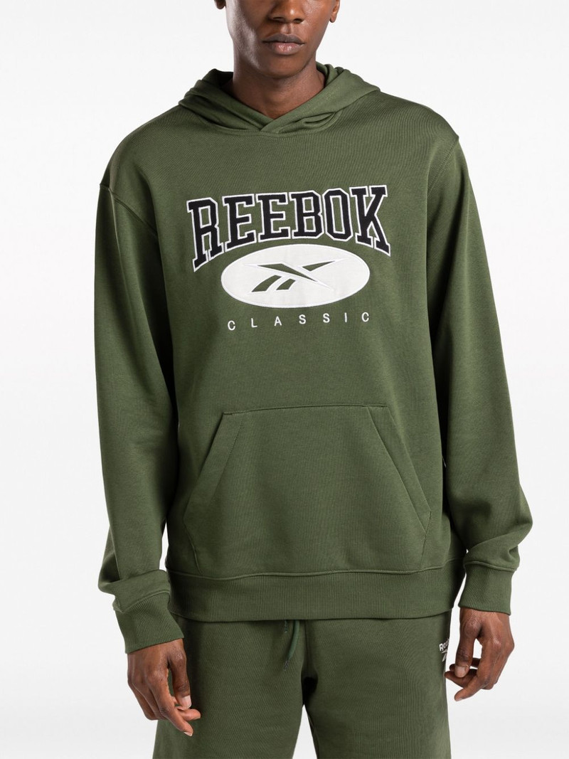 Reebok Varsity logo-embroidered hoodie outlook