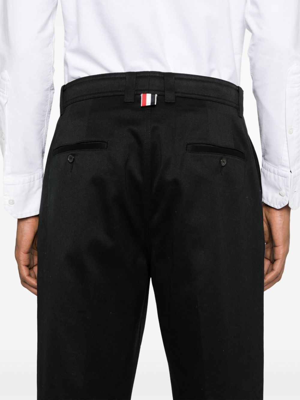 mid-rise tapered chinos - 5