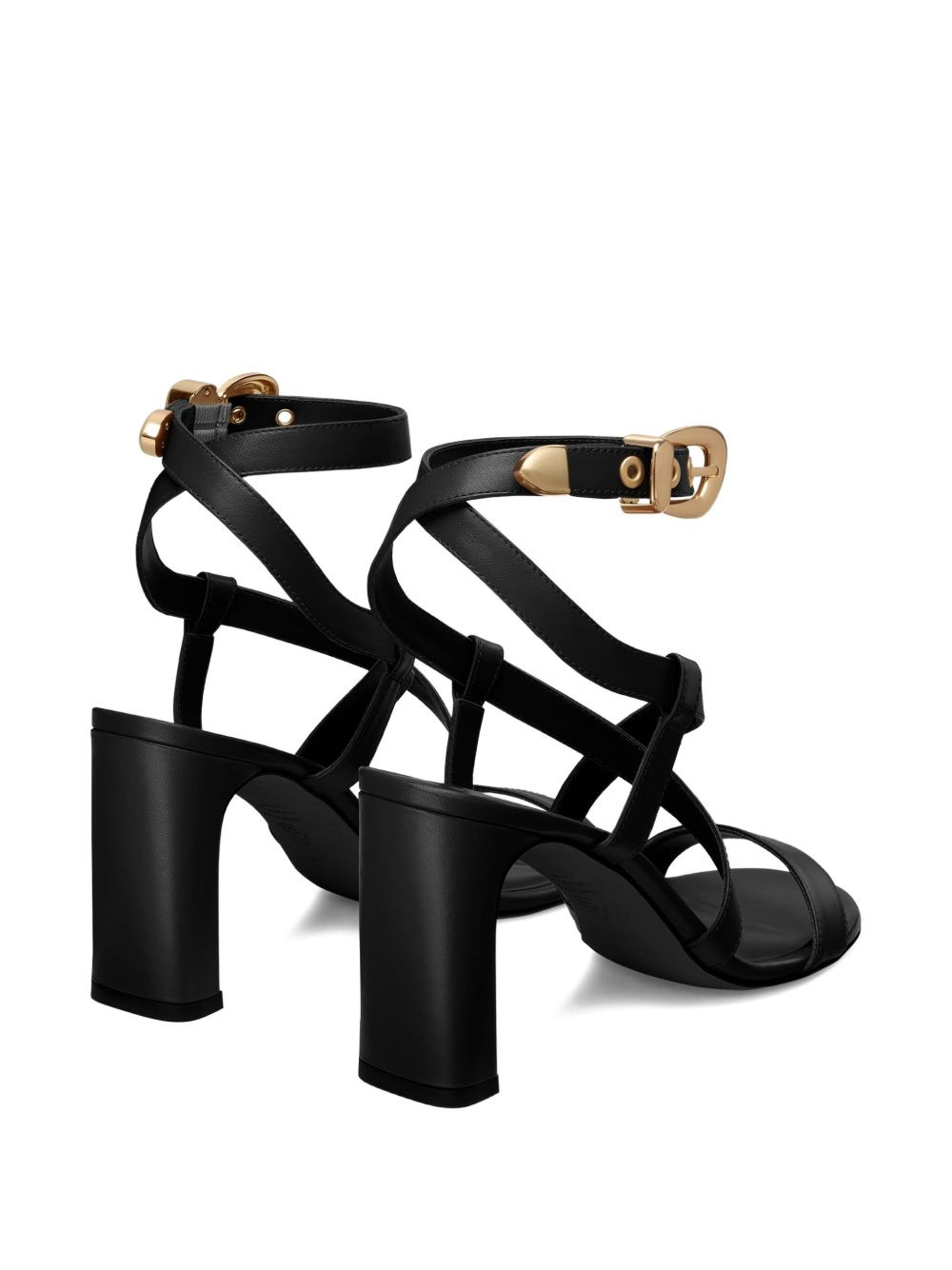 buckle-embellished crossover sandals - 3