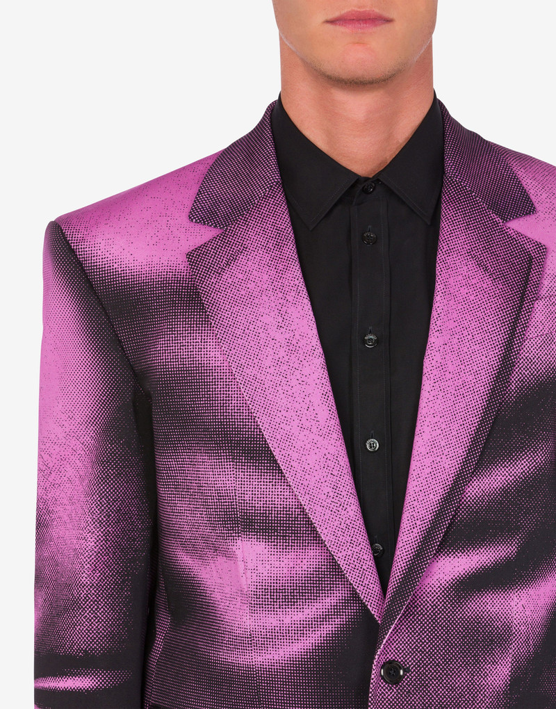 SHADOWS PRINT STRETCH GABARDINE JACKET 4