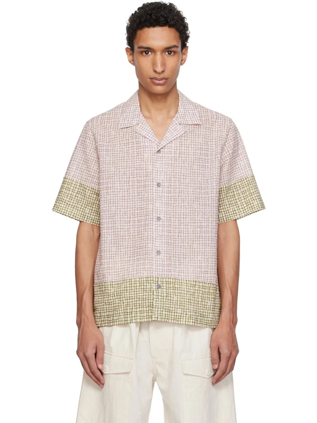 Purple & Green Checked Shirt - 1