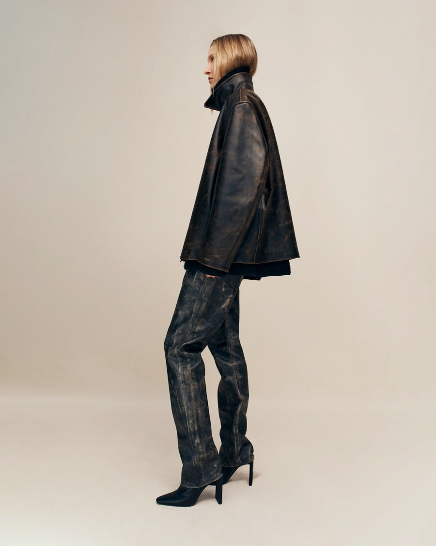 Vintage Leather 5-Pocket Pant - 5