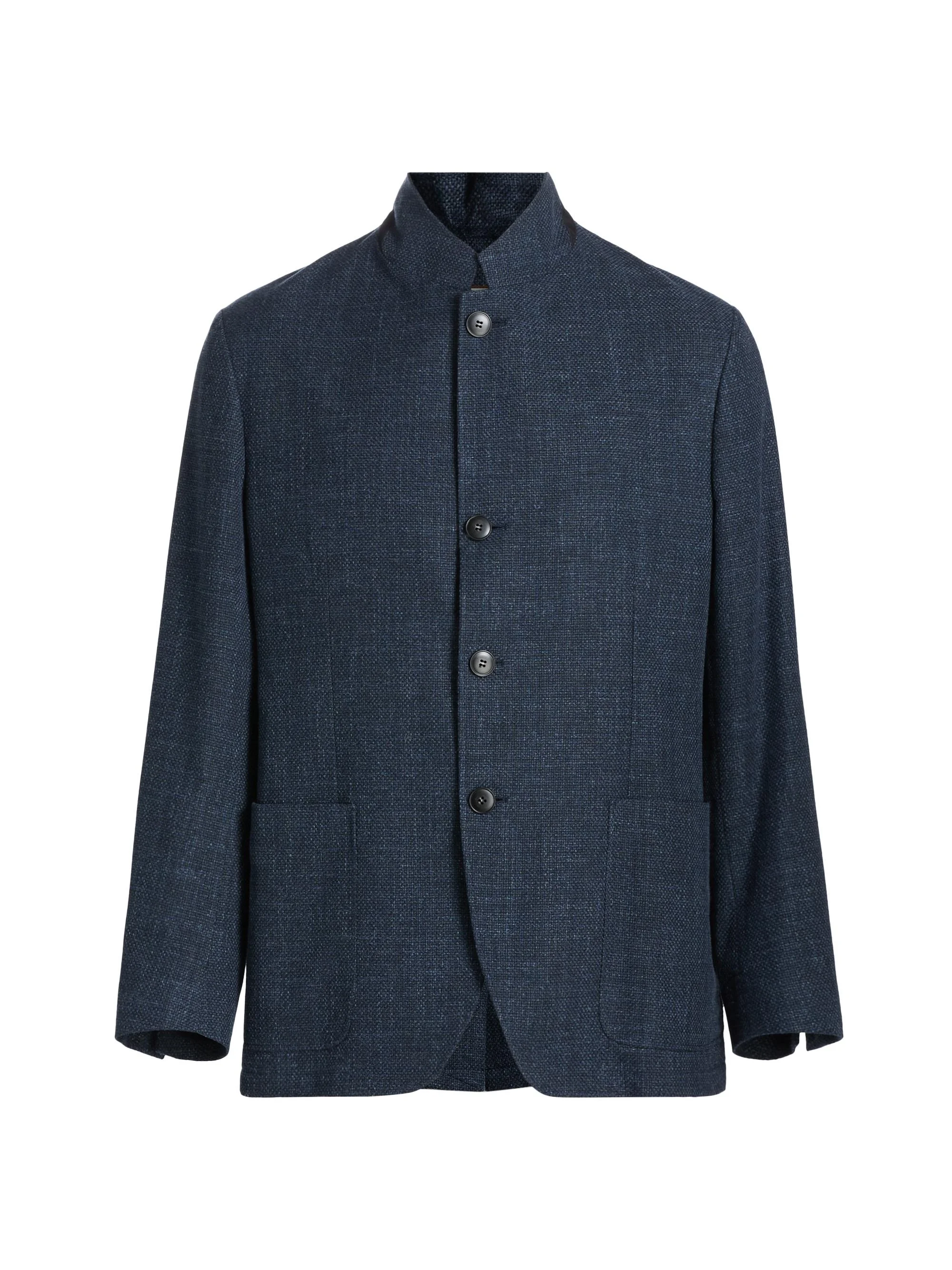 Men's Hybrid 4-Button Patch Jacket - Navy - 1