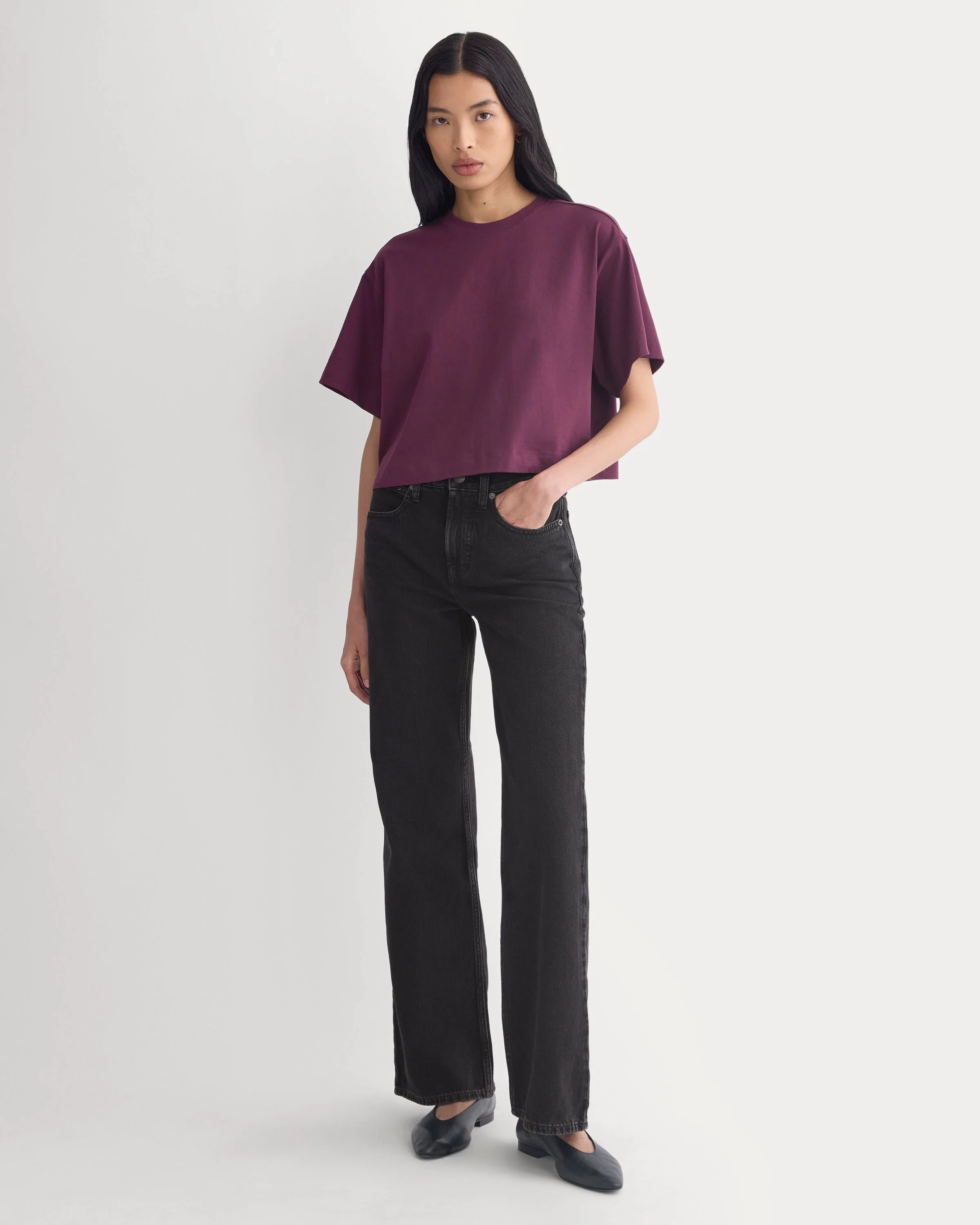 FOREVER JERSEY CROPPED TEE - 1
