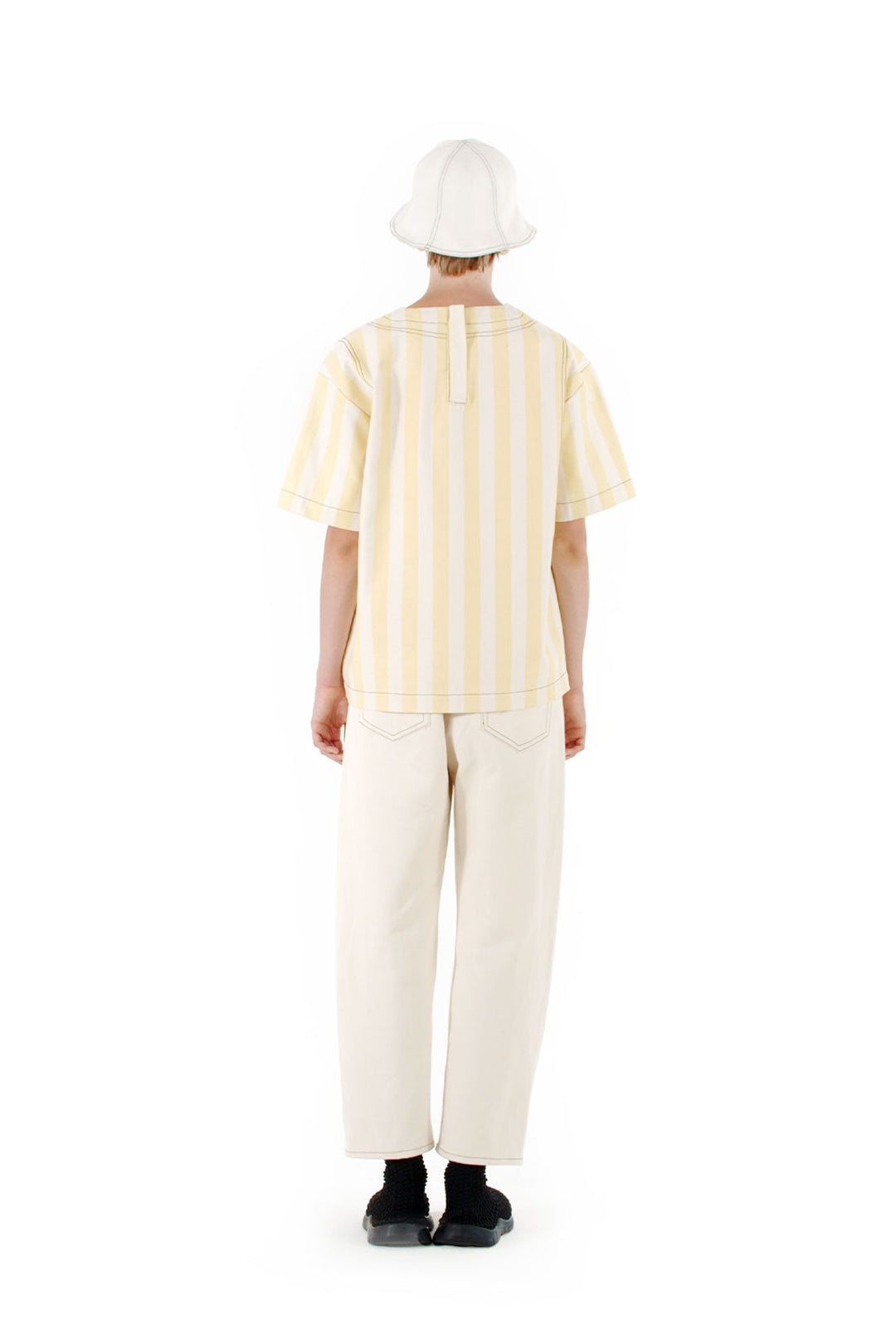 STRIPED T-SHIRT / ecru & yellow - 2