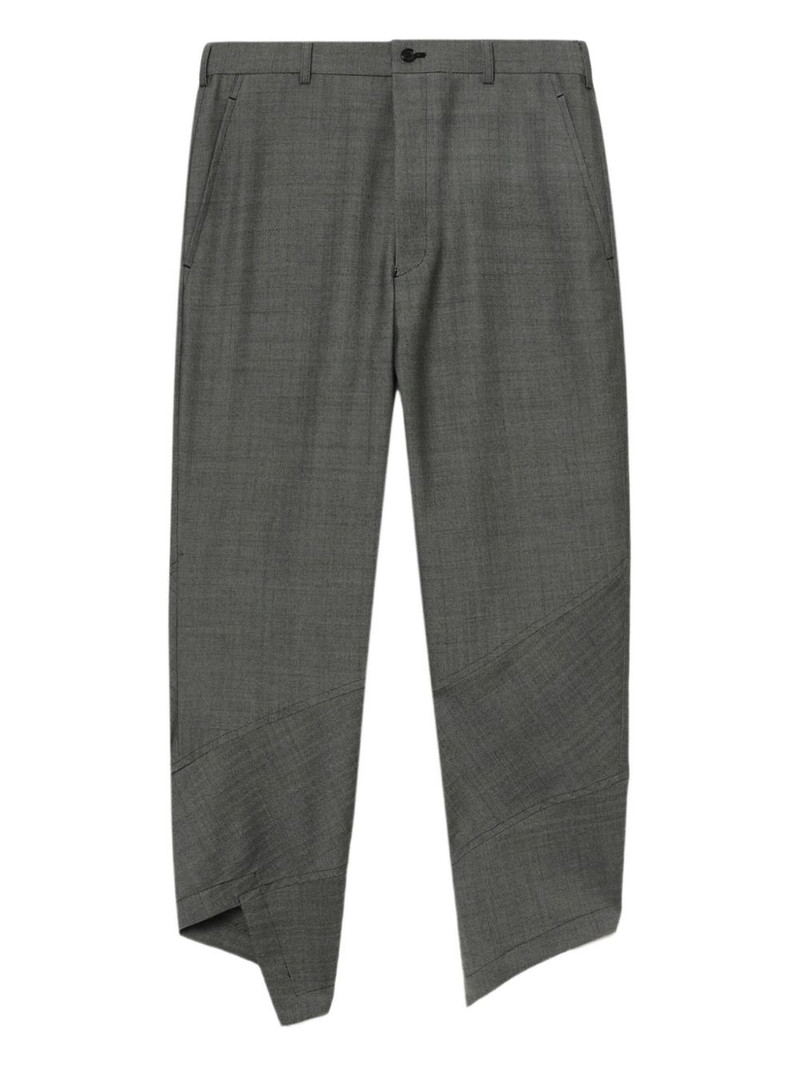 panelled asymmetrical trousers 1