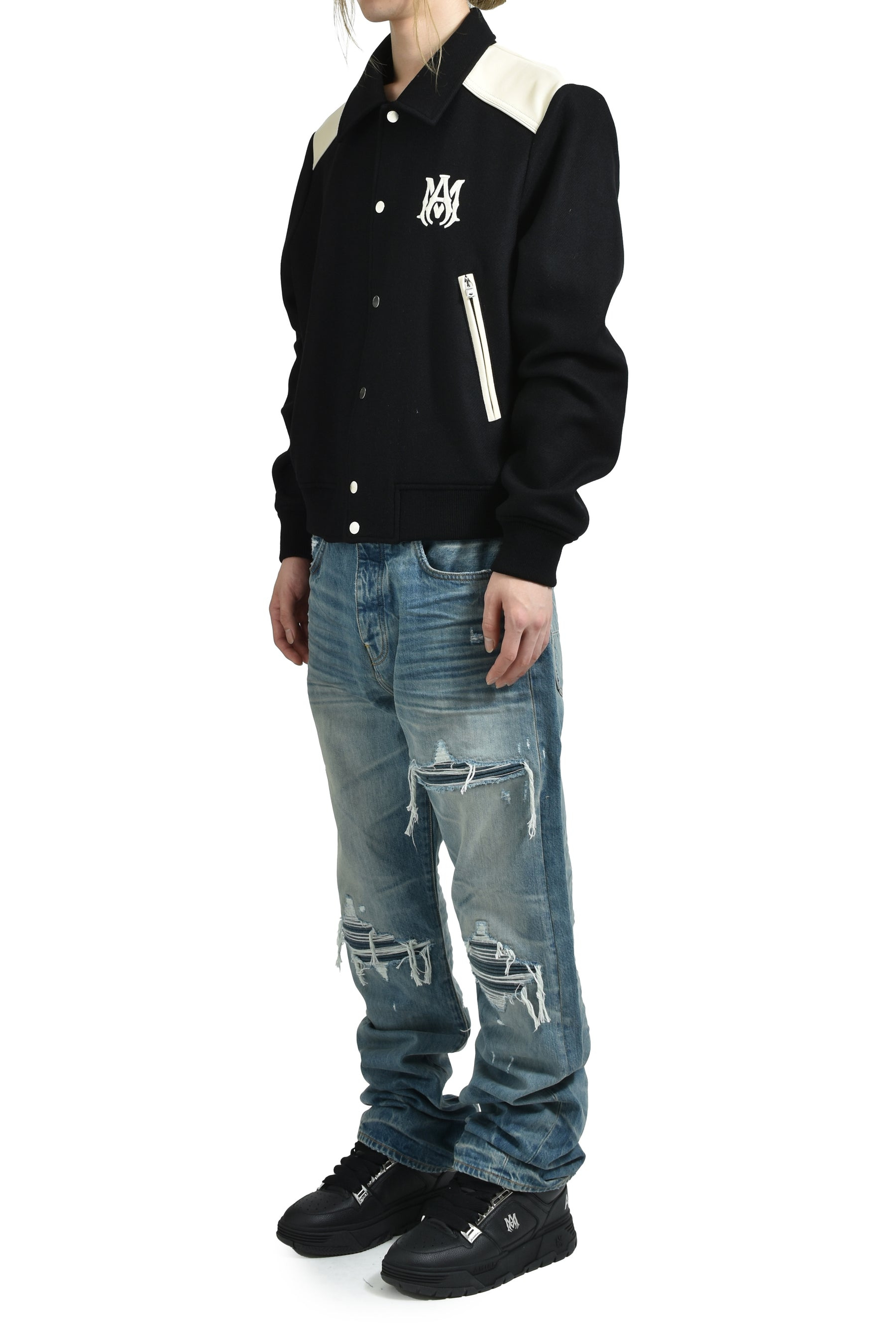 PLEATED DENIM STRAIGHT MX1 JEAN / IND - 4