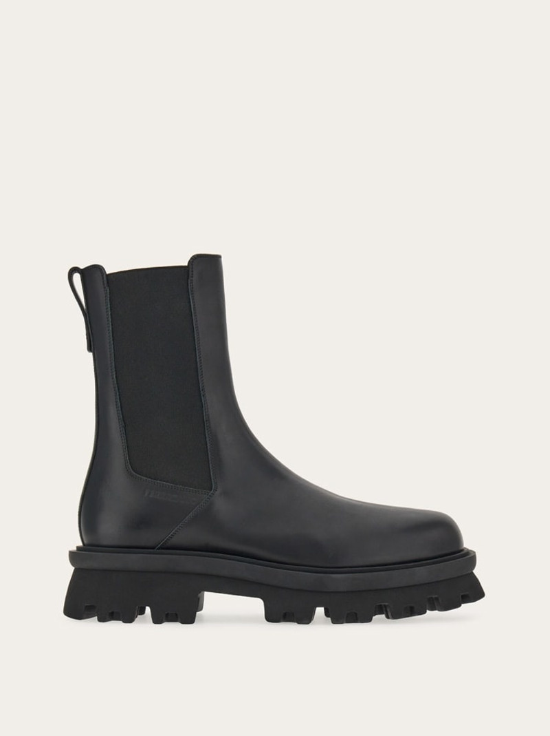 CHELSEA BOOT WITH CHUNKY TREAD - 1