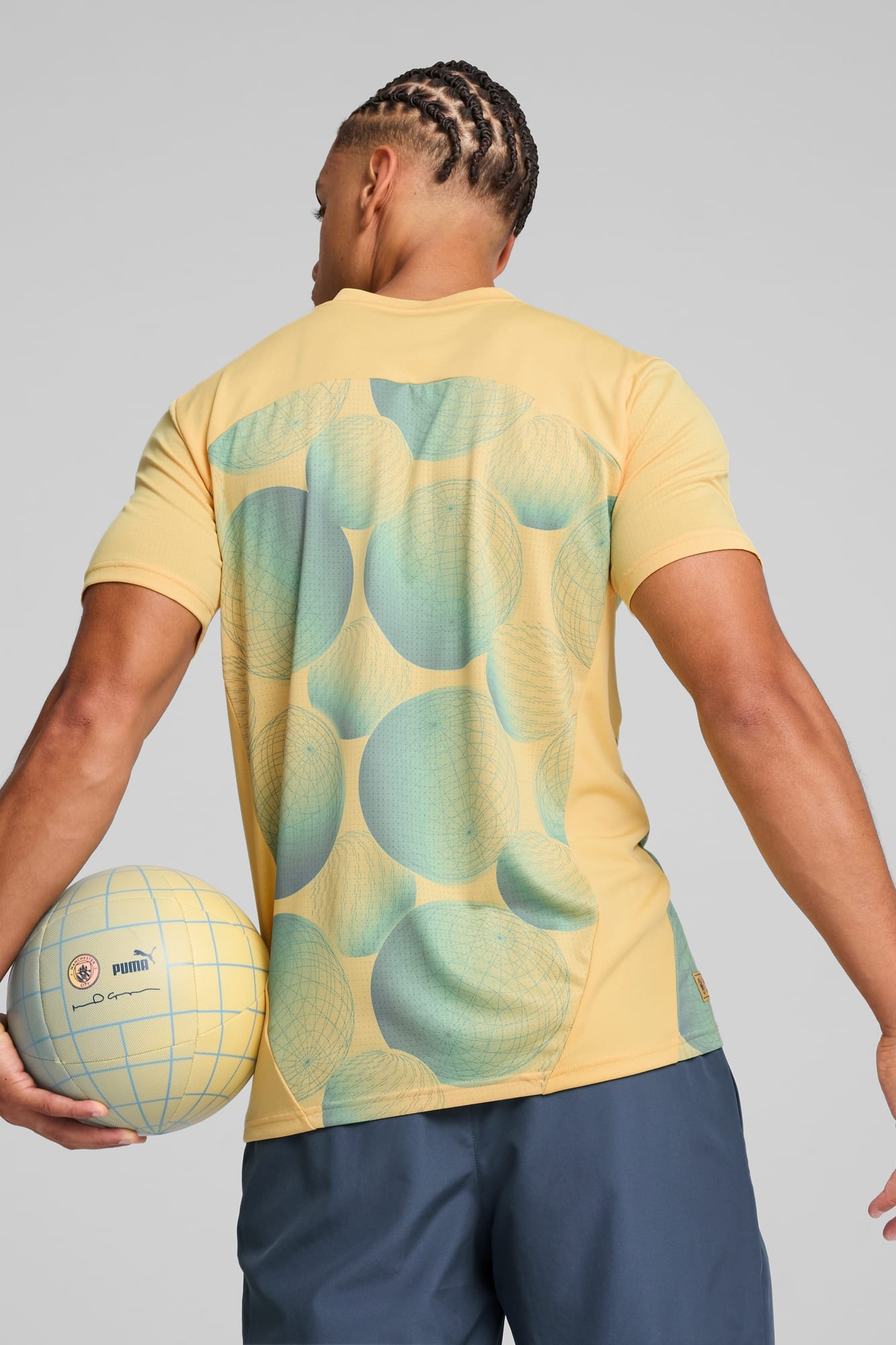 Manchester City Pre-Match Men's Short Sleeve Jersey - 6