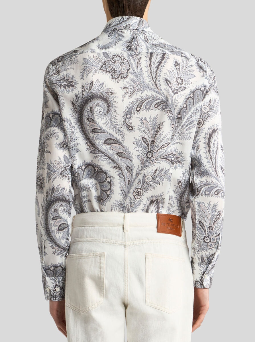 FLORAL PAISLEY COTTON SHIRT - 4