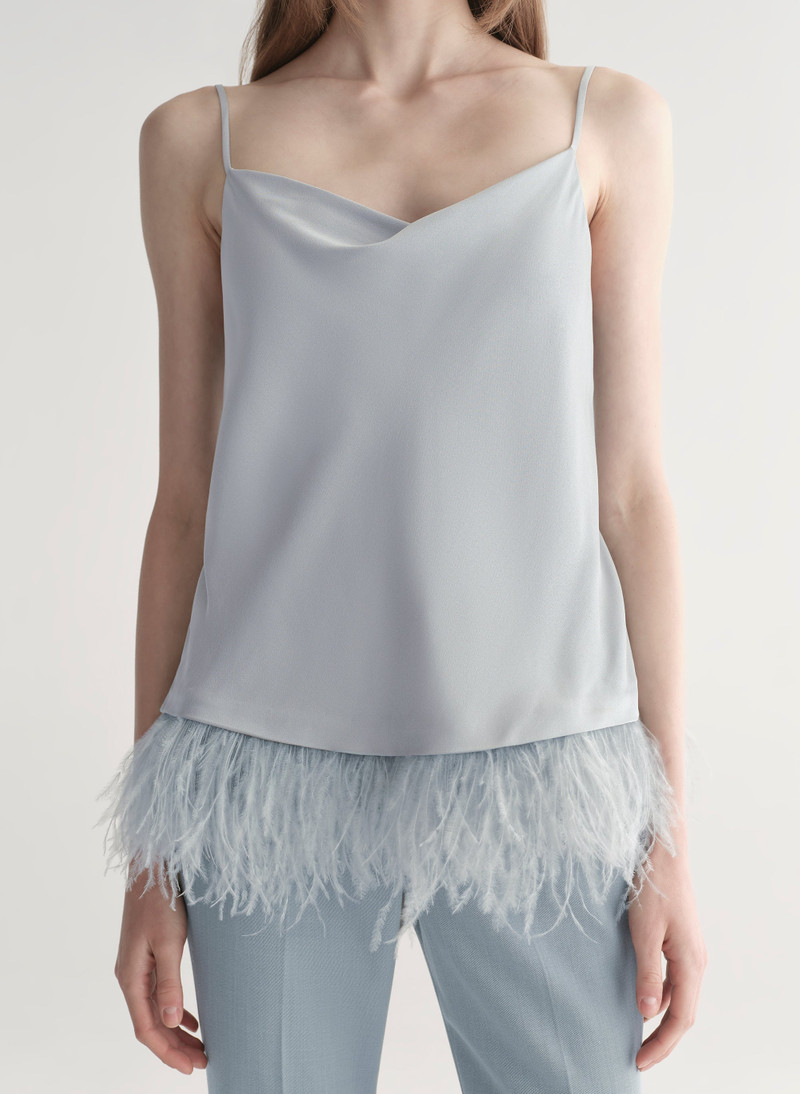 Eliza Feather Trimmed Camisole Top 4